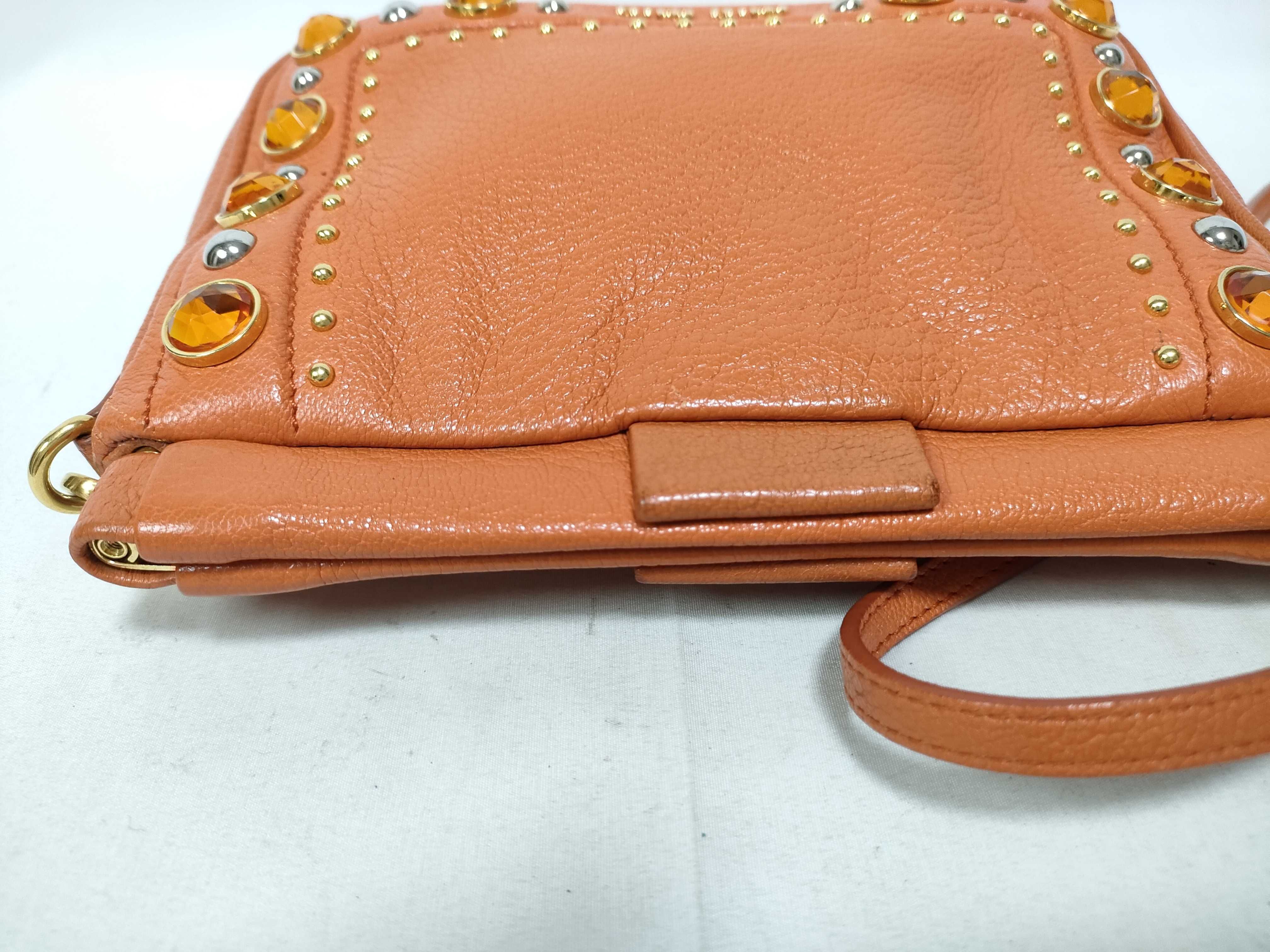 Madras Shoulder Bag, Orange, with Strap — view 11