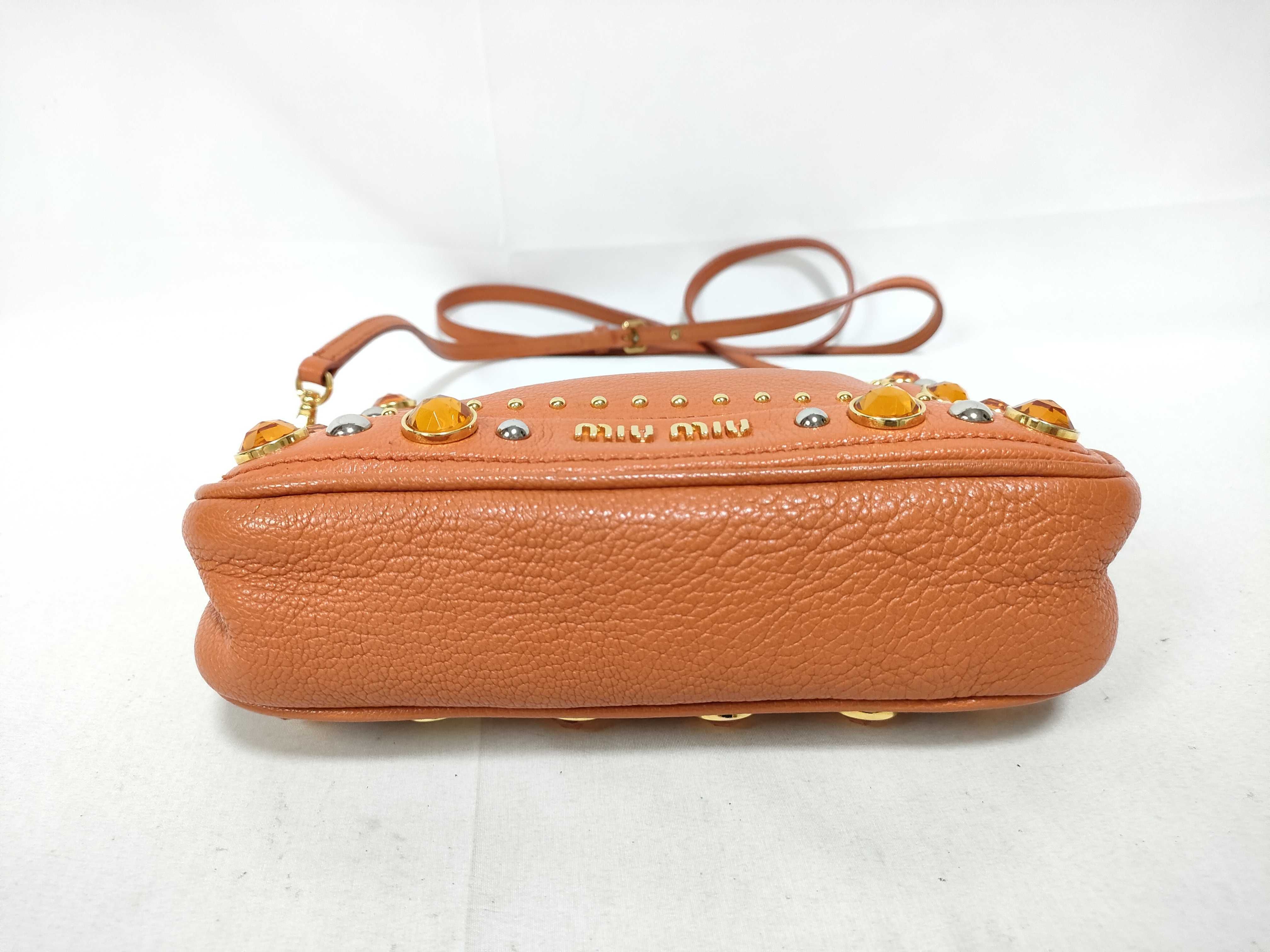 Madras Shoulder Bag, Orange, with Strap — view 3