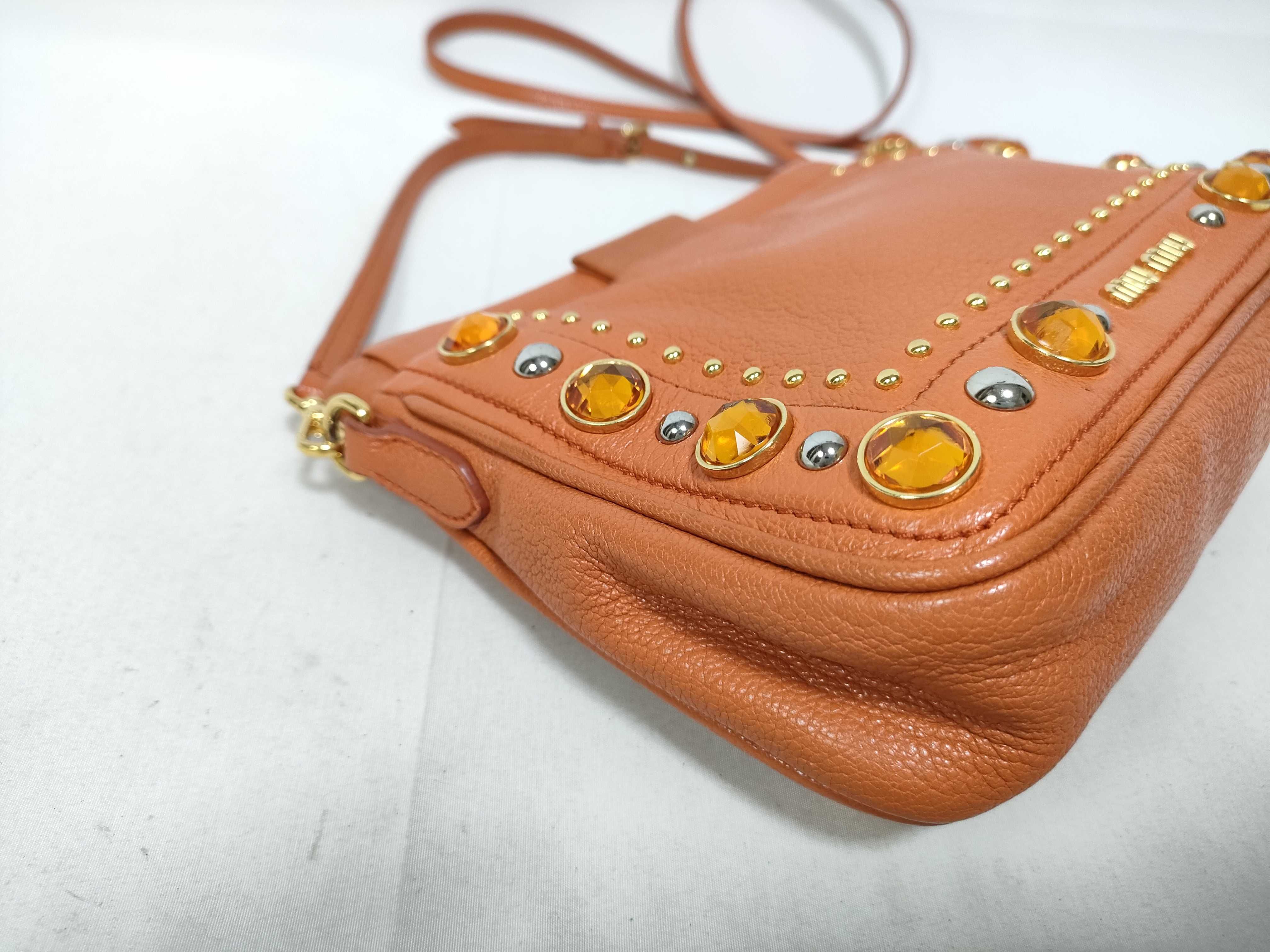 Madras Shoulder Bag, Orange, with Strap — view 5