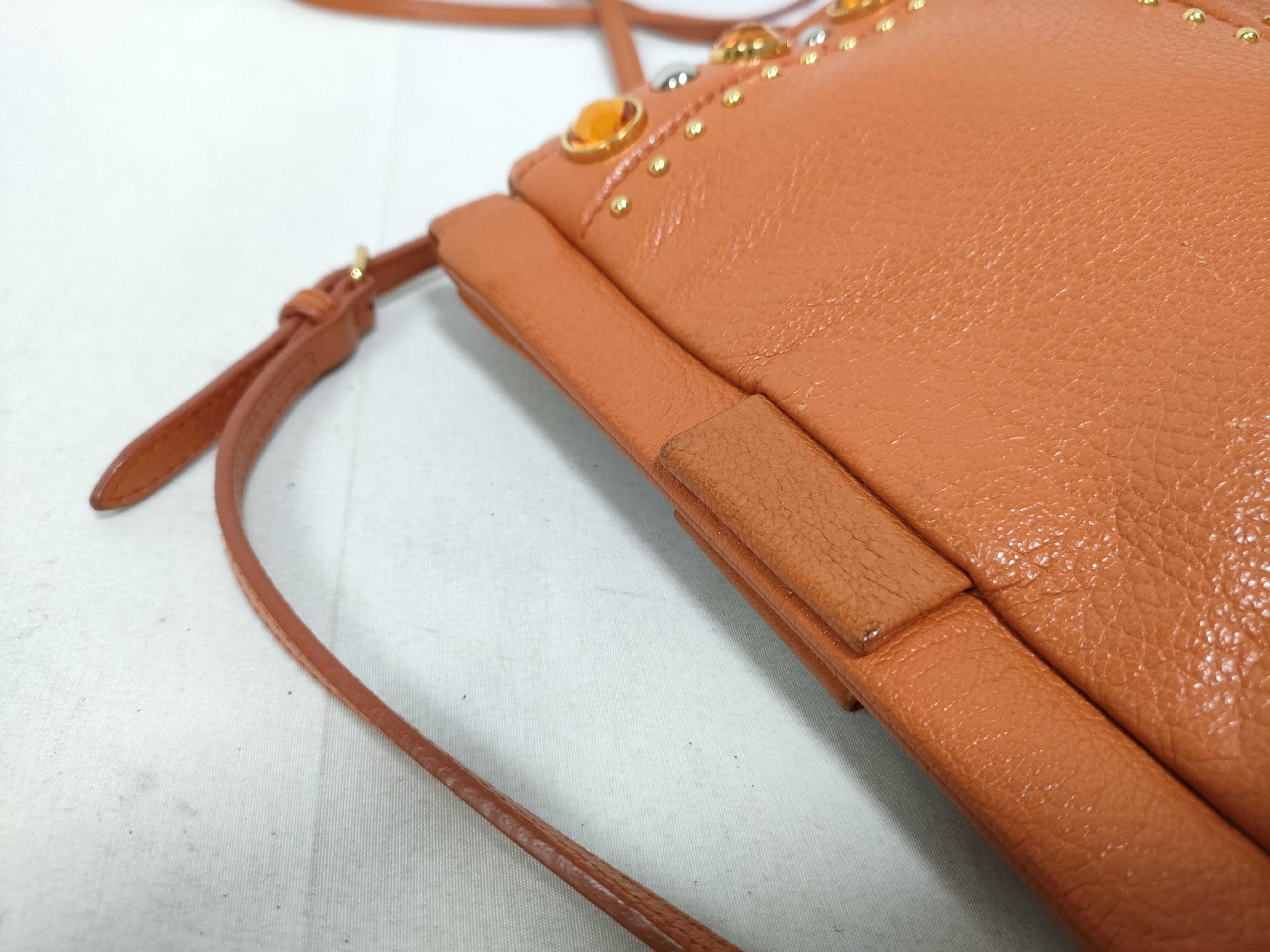 Madras Shoulder Bag, Orange, with Strap — view 7