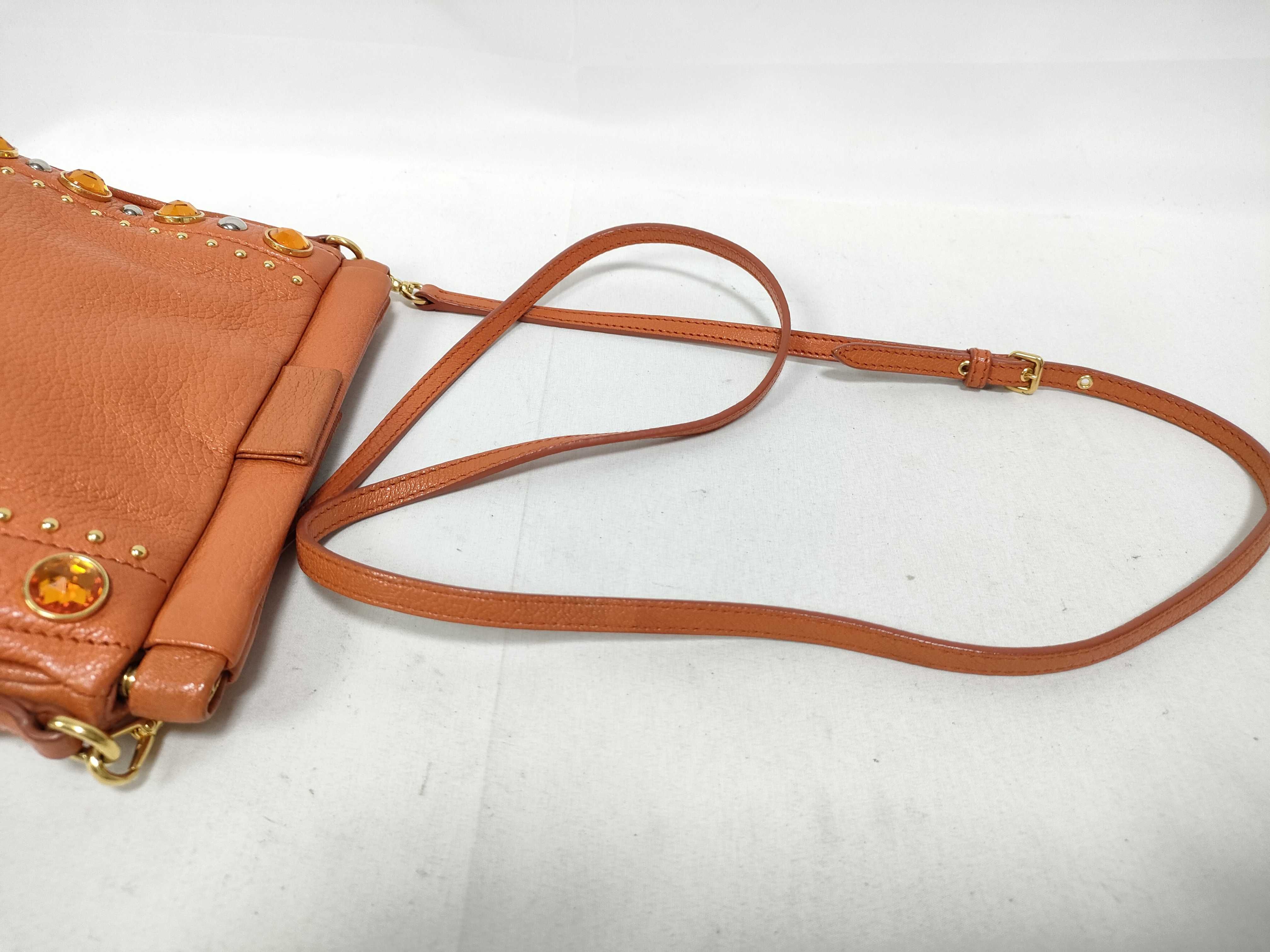 Madras Shoulder Bag, Orange, with Strap — view 9