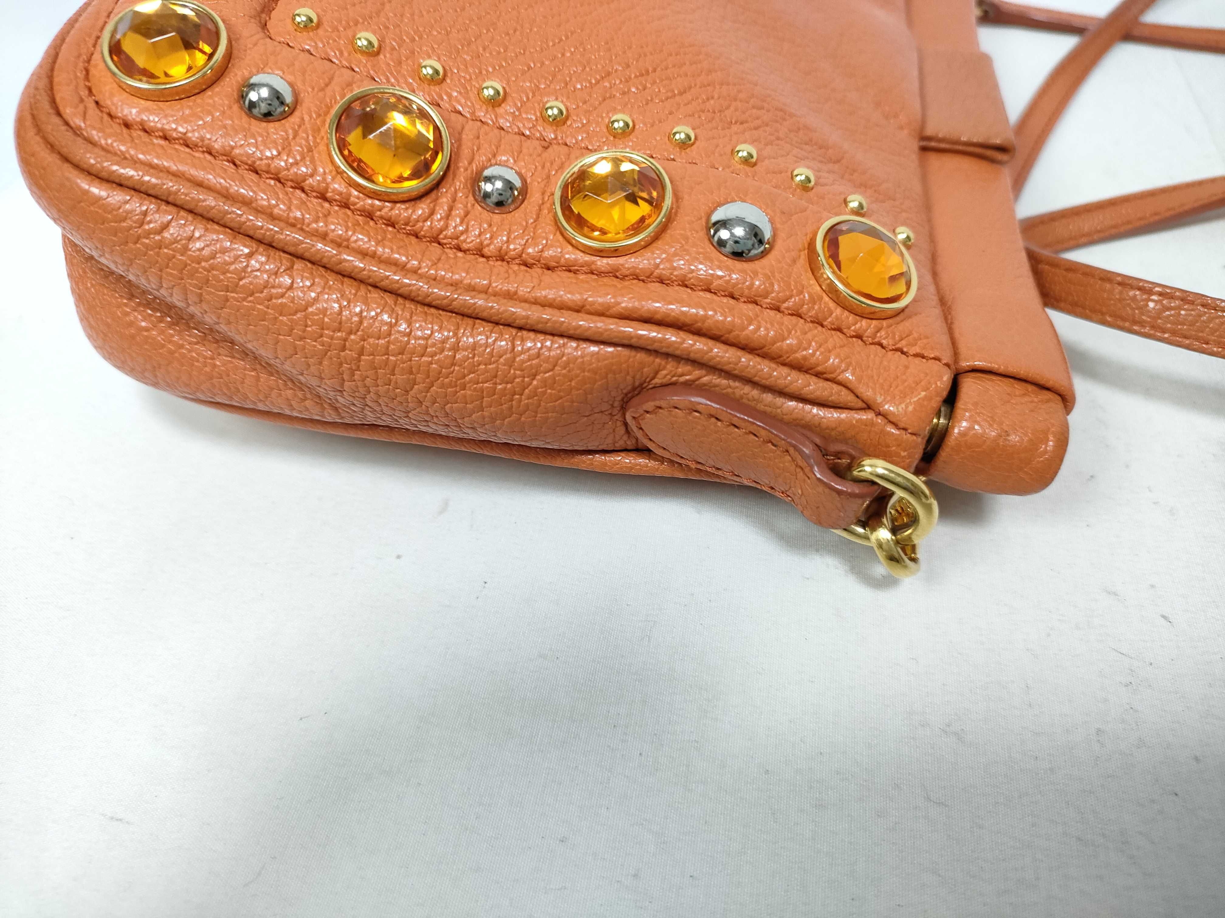 Madras Shoulder Bag, Orange, with Strap — view 10