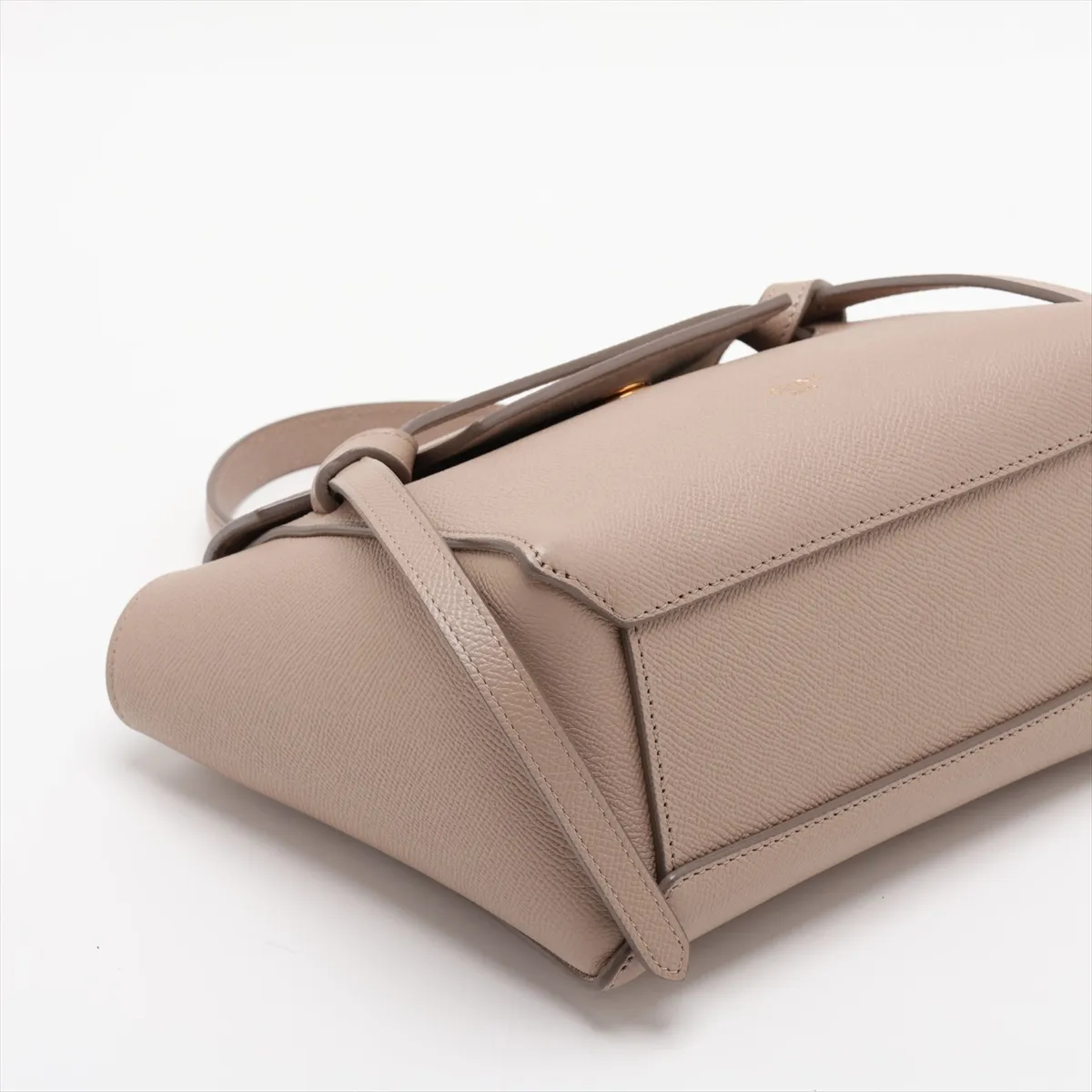 Belt Bag Nano Leather 2-Way Handbag Beige — view 4