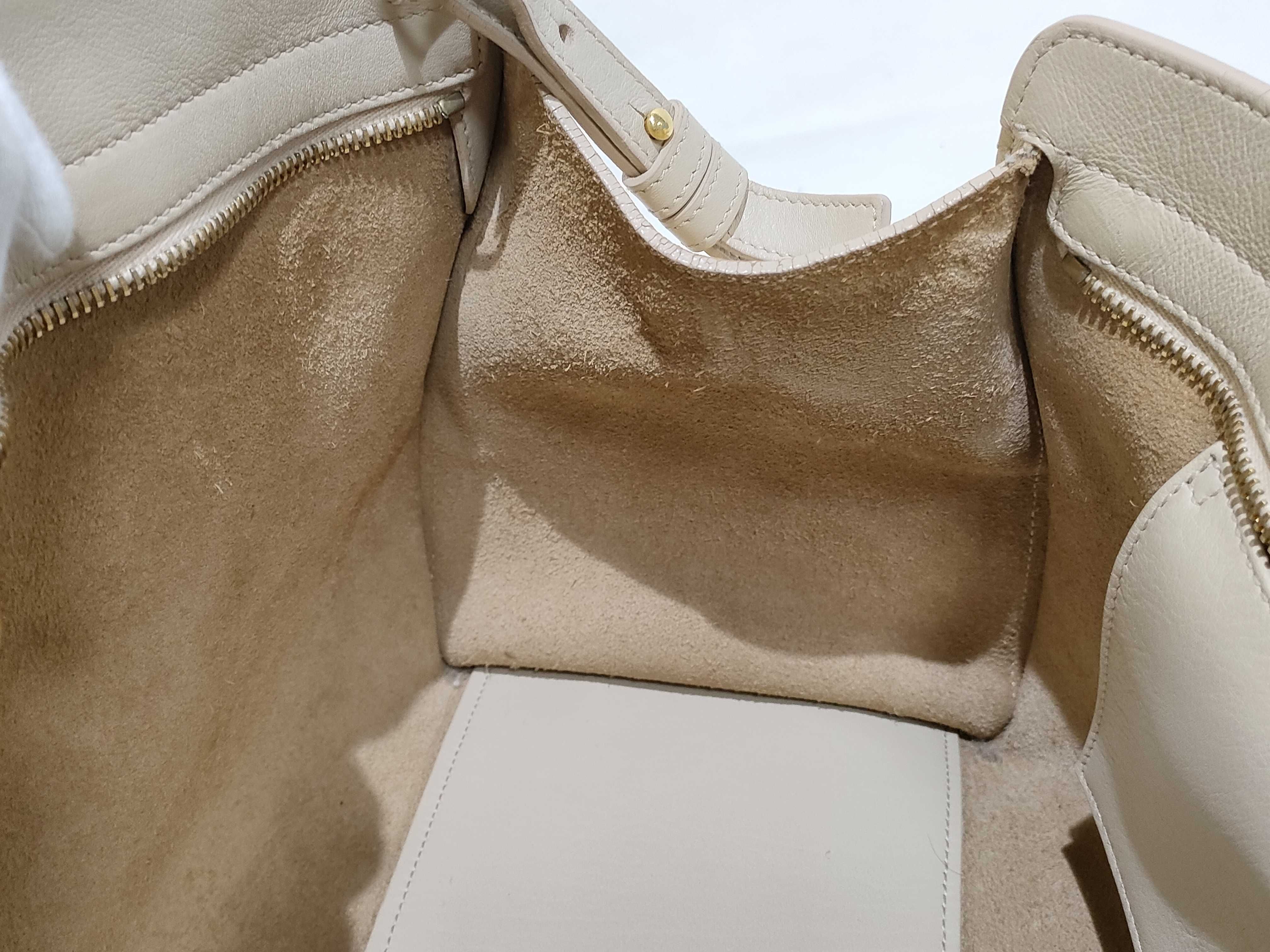 Petit Cabas Leather 2-Way Handbag, Beige, 311210 (Handbag) — view 11