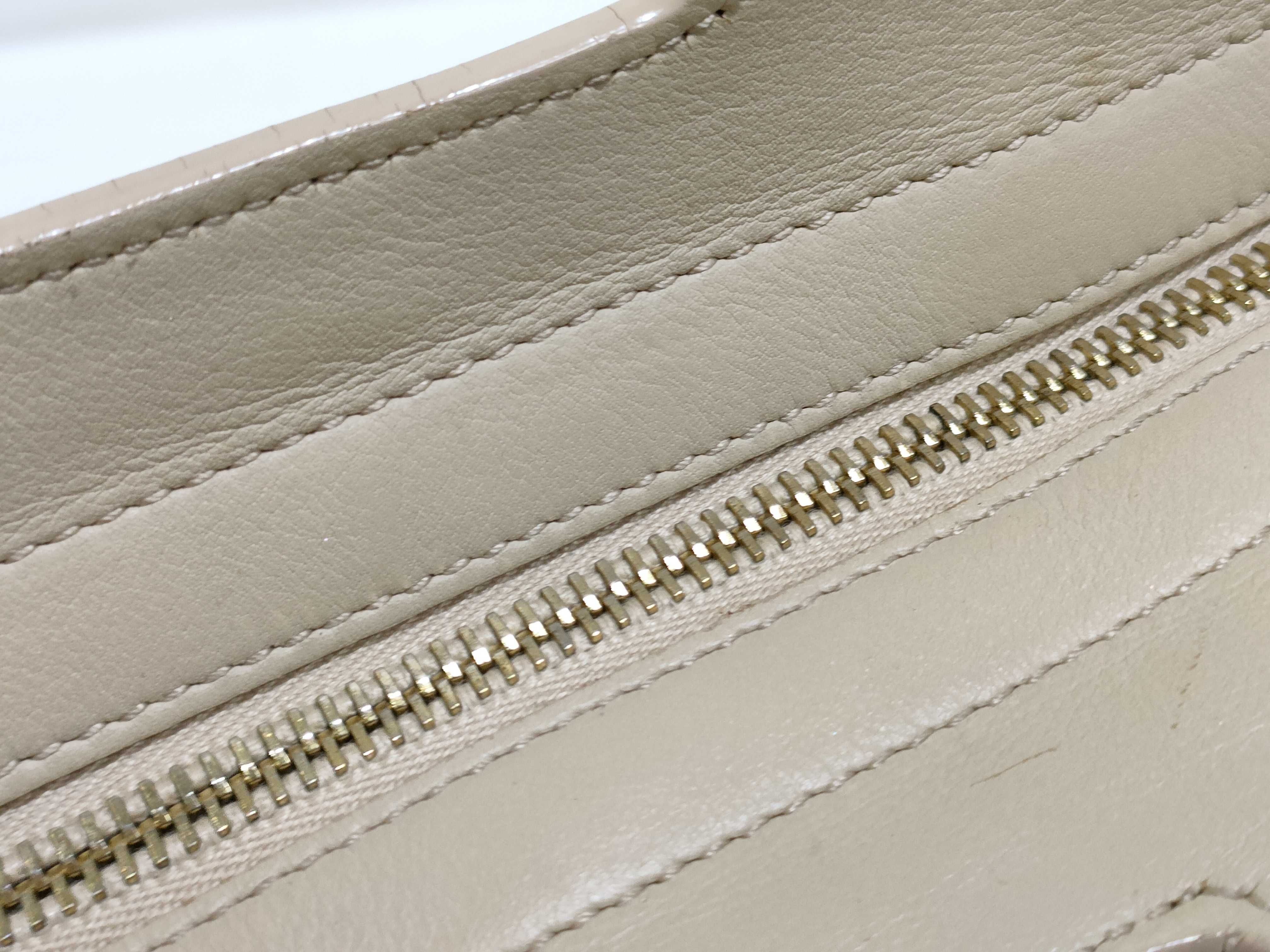 Petit Cabas Leather 2-Way Handbag, Beige, 311210 (Handbag) — view 8