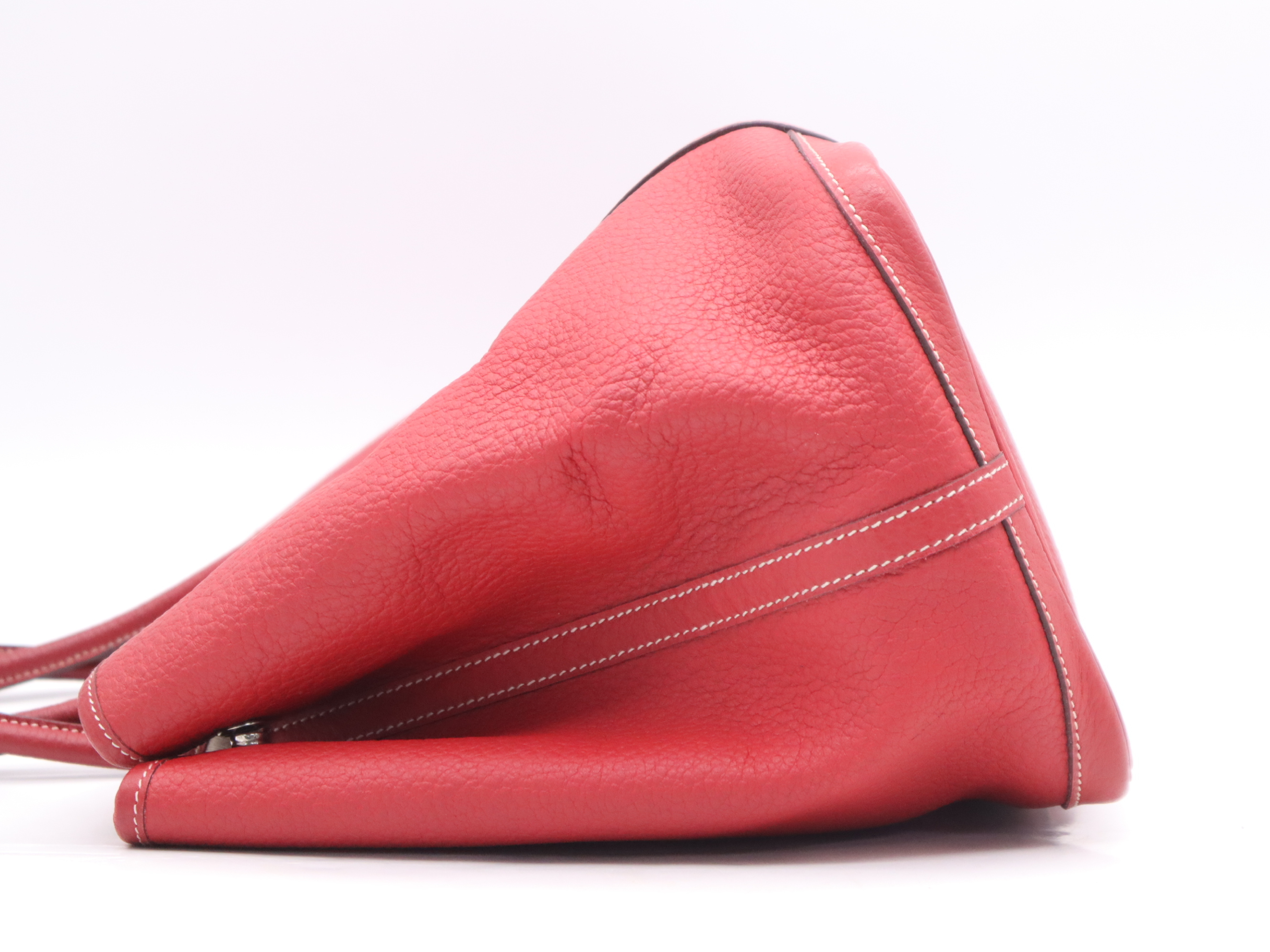Negonda Garden Party PM Tote Bag, Rouge, Silver Hardware, with Dust Bag, P Stamp, 2012 — view 3