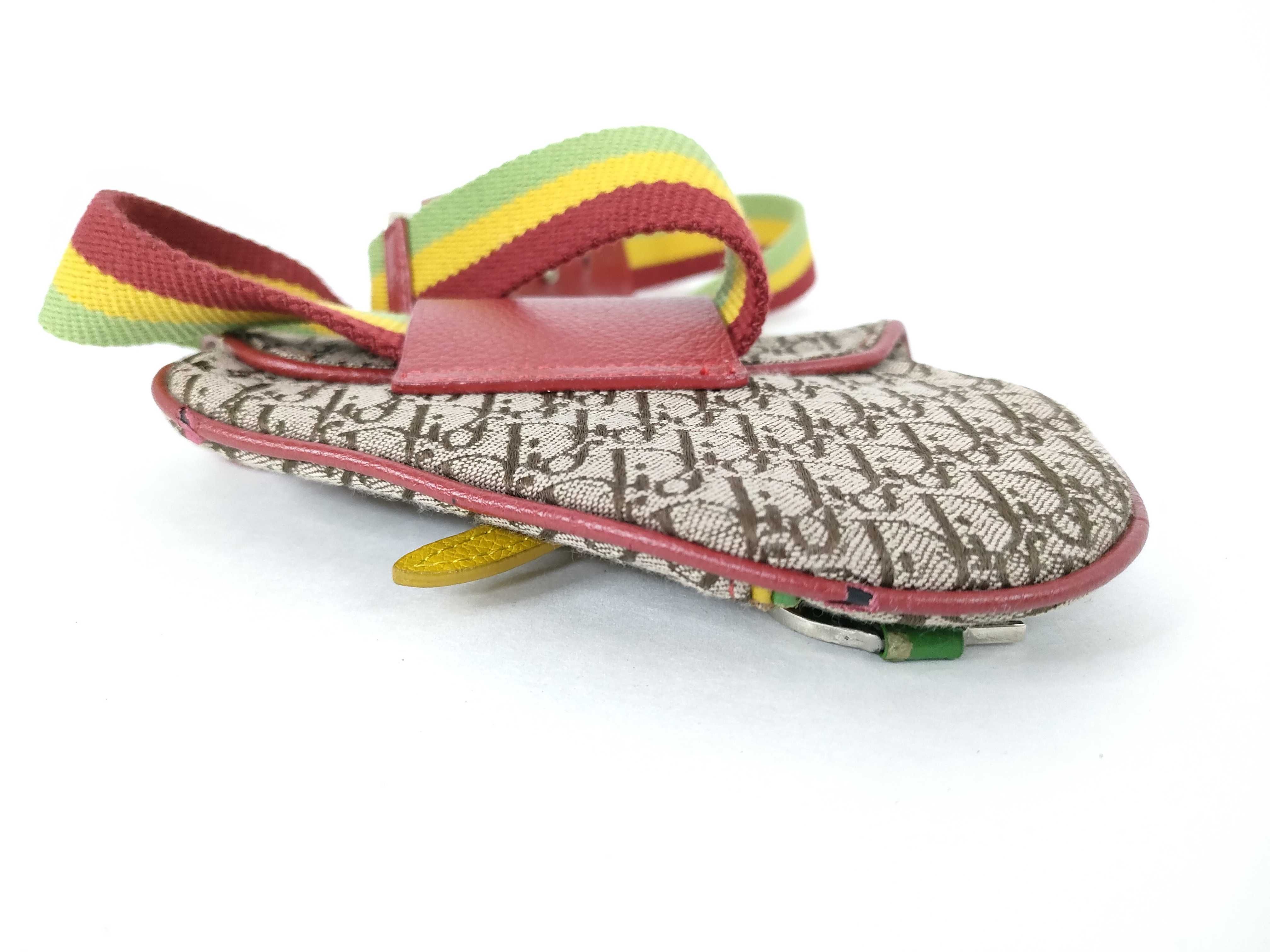 Trotter Dior Trotter Rasta Saddle Waist Bag — view 7