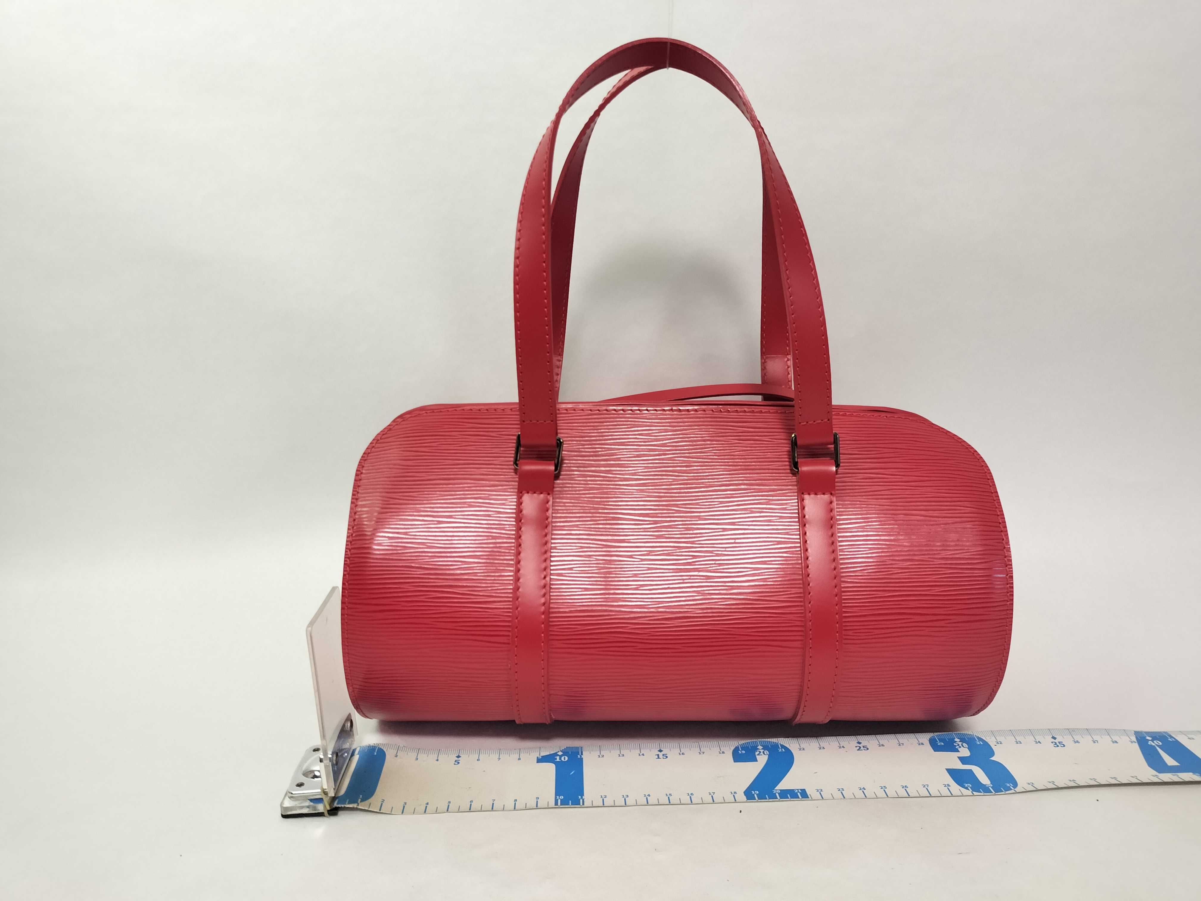 Epi Bag, Louis Vuitton Epi Soufflot Handbag, Castilian Red Handbag — view 2