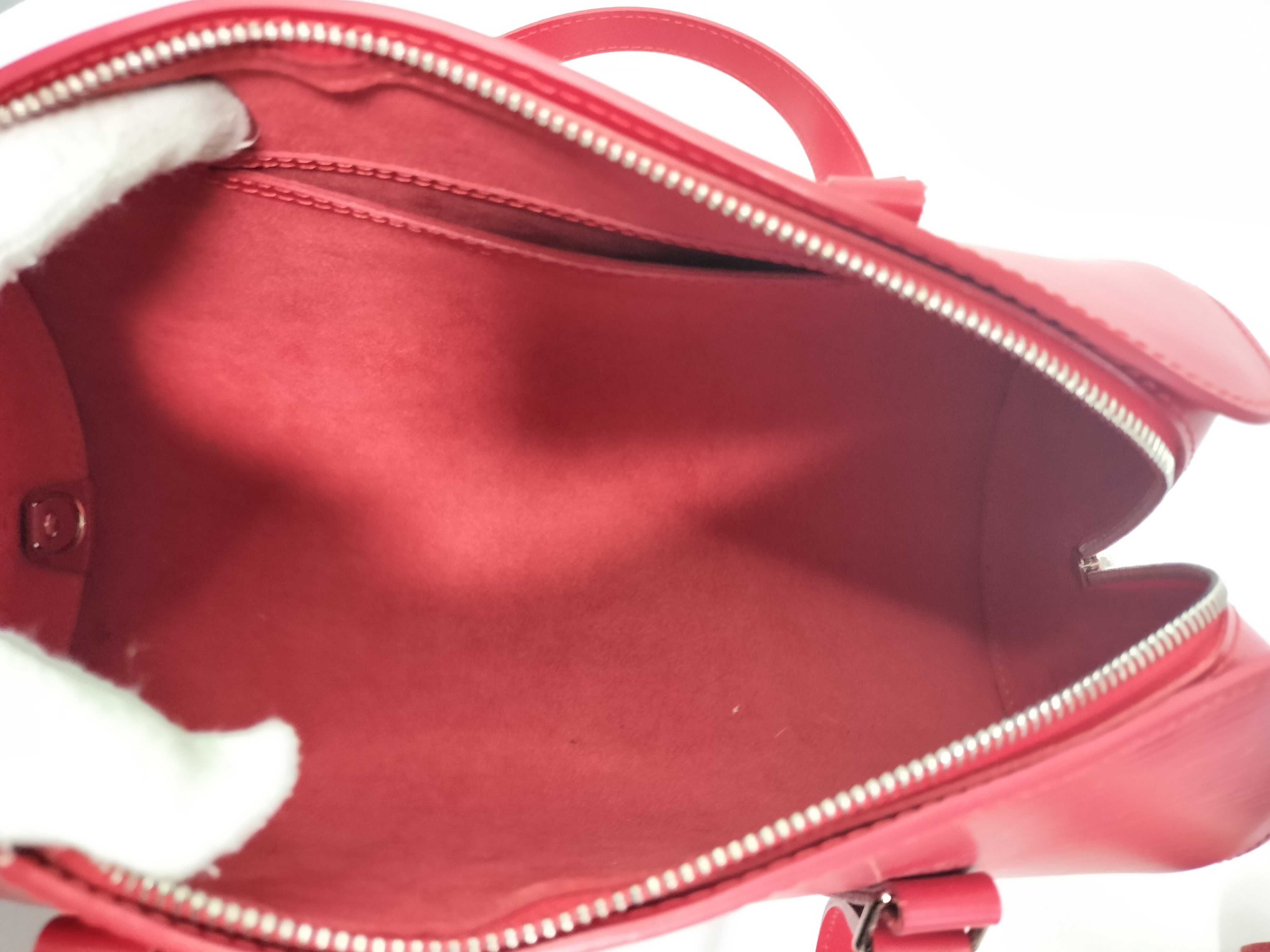 Epi Bag, Louis Vuitton Epi Soufflot Handbag, Castilian Red Handbag — view 12