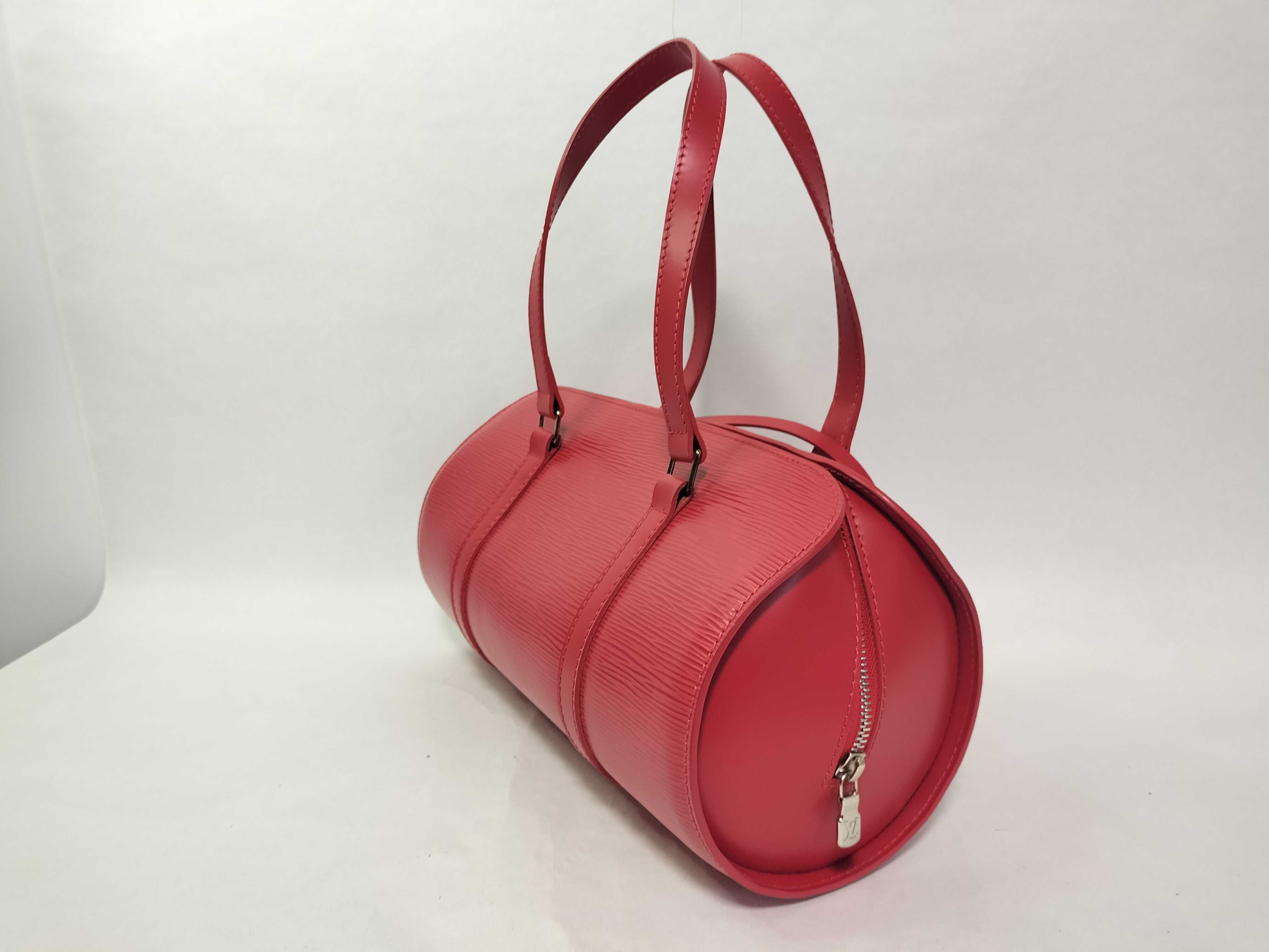 Epi Bag, Louis Vuitton Epi Soufflot Handbag, Castilian Red Handbag — view 3