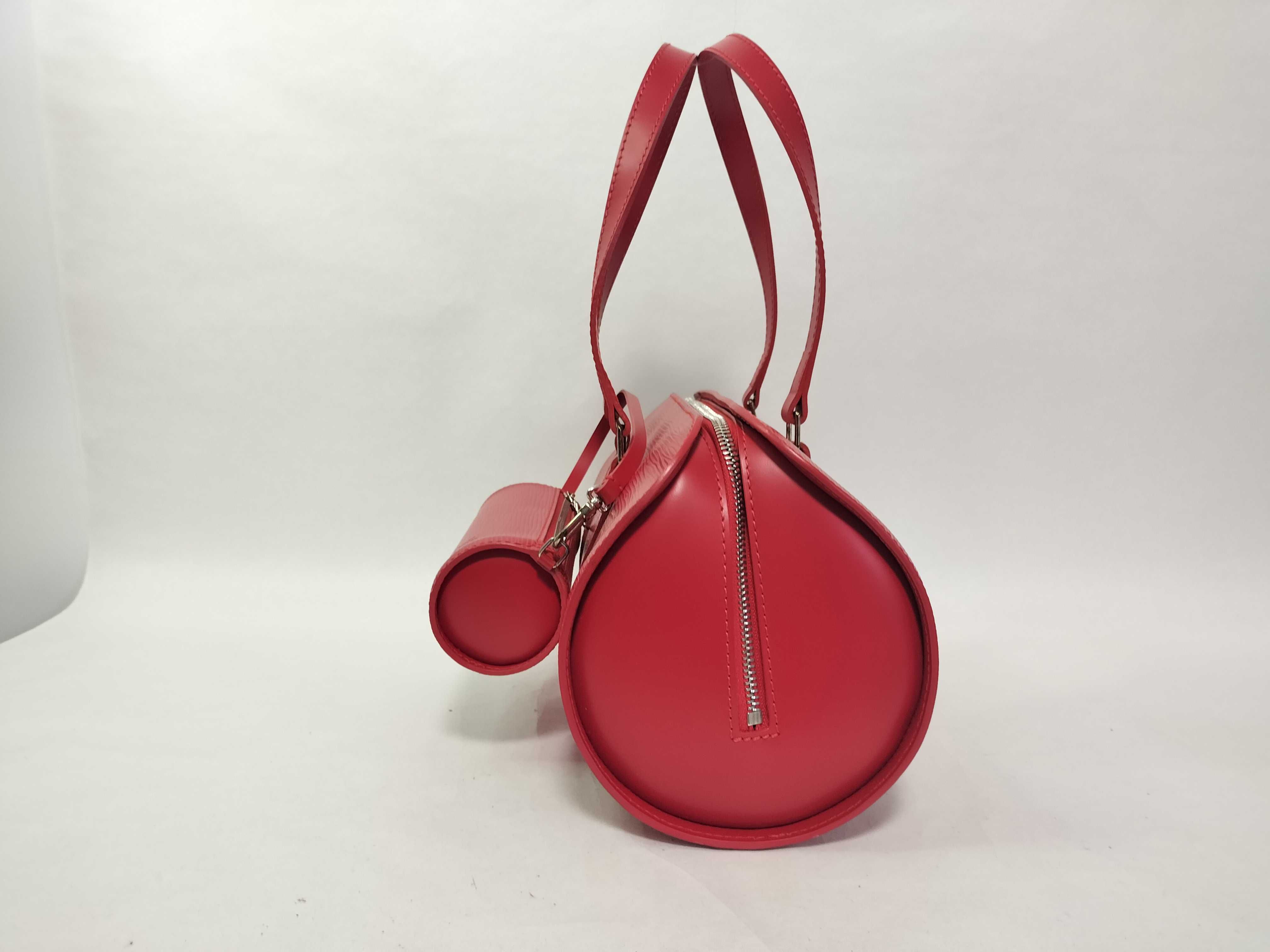 Epi Bag, Louis Vuitton Epi Soufflot Handbag, Castilian Red Handbag — view 4