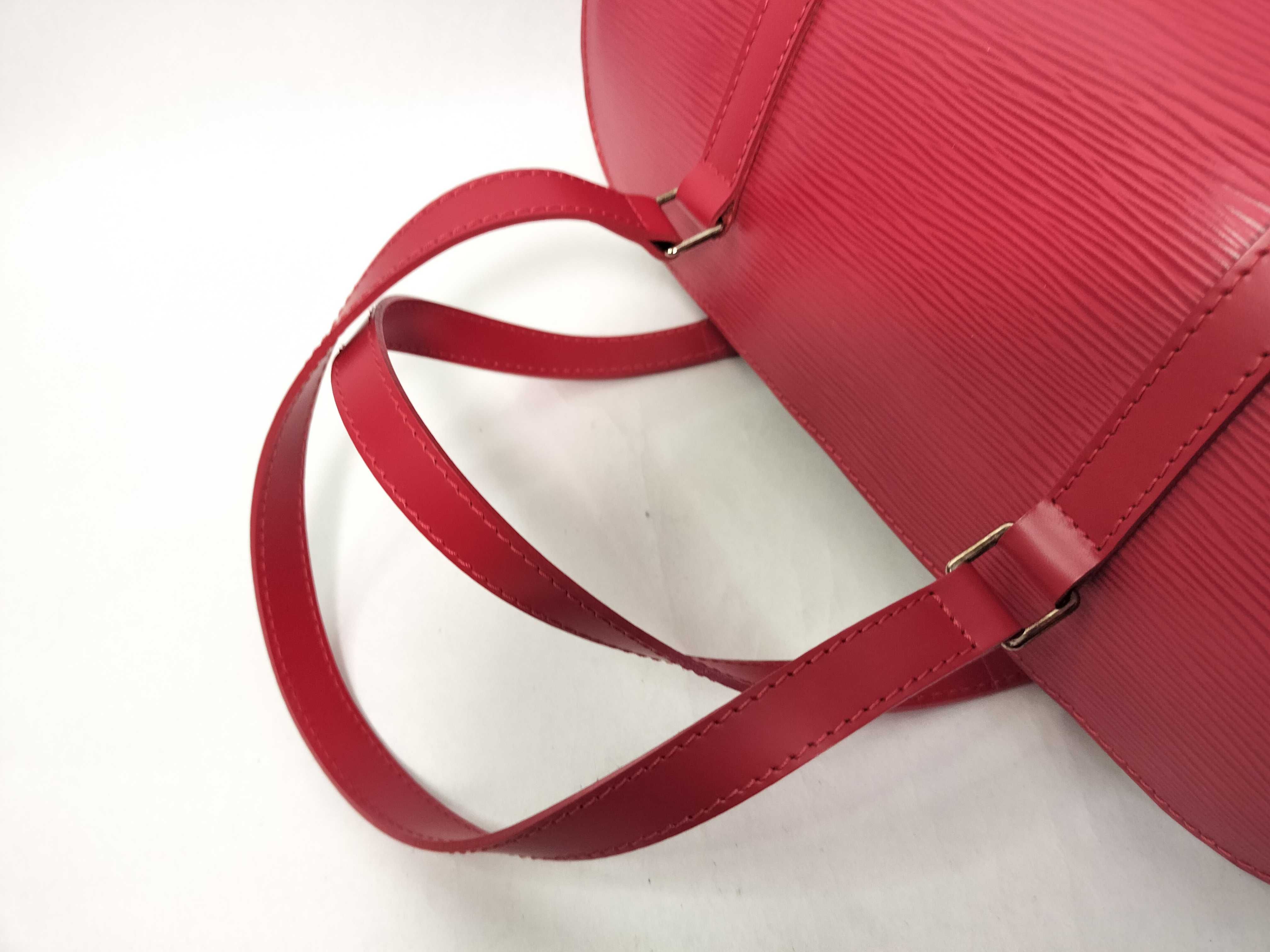 Epi Bag, Louis Vuitton Epi Soufflot Handbag, Castilian Red Handbag — view 5