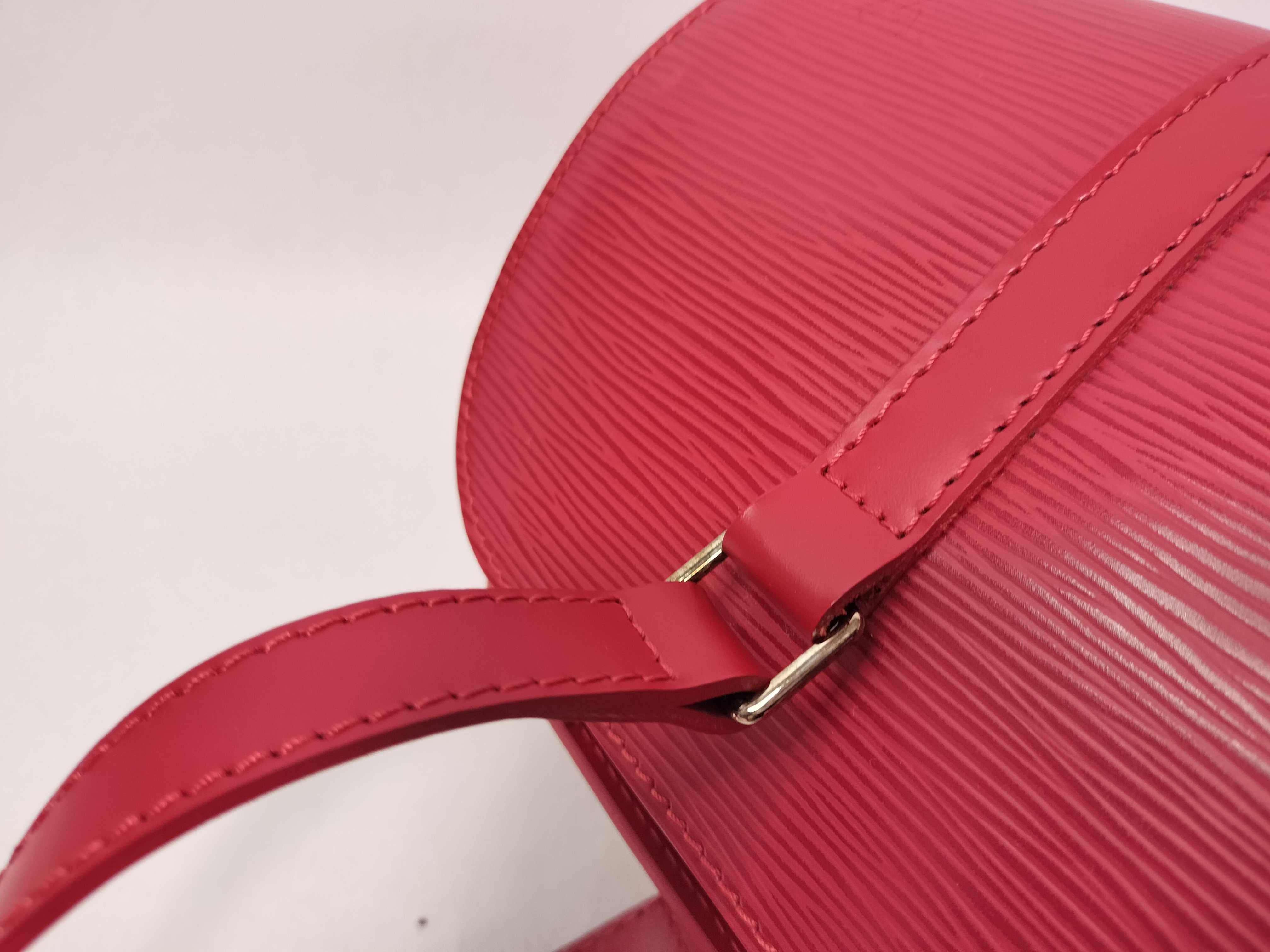 Epi Bag, Louis Vuitton Epi Soufflot Handbag, Castilian Red Handbag — view 7