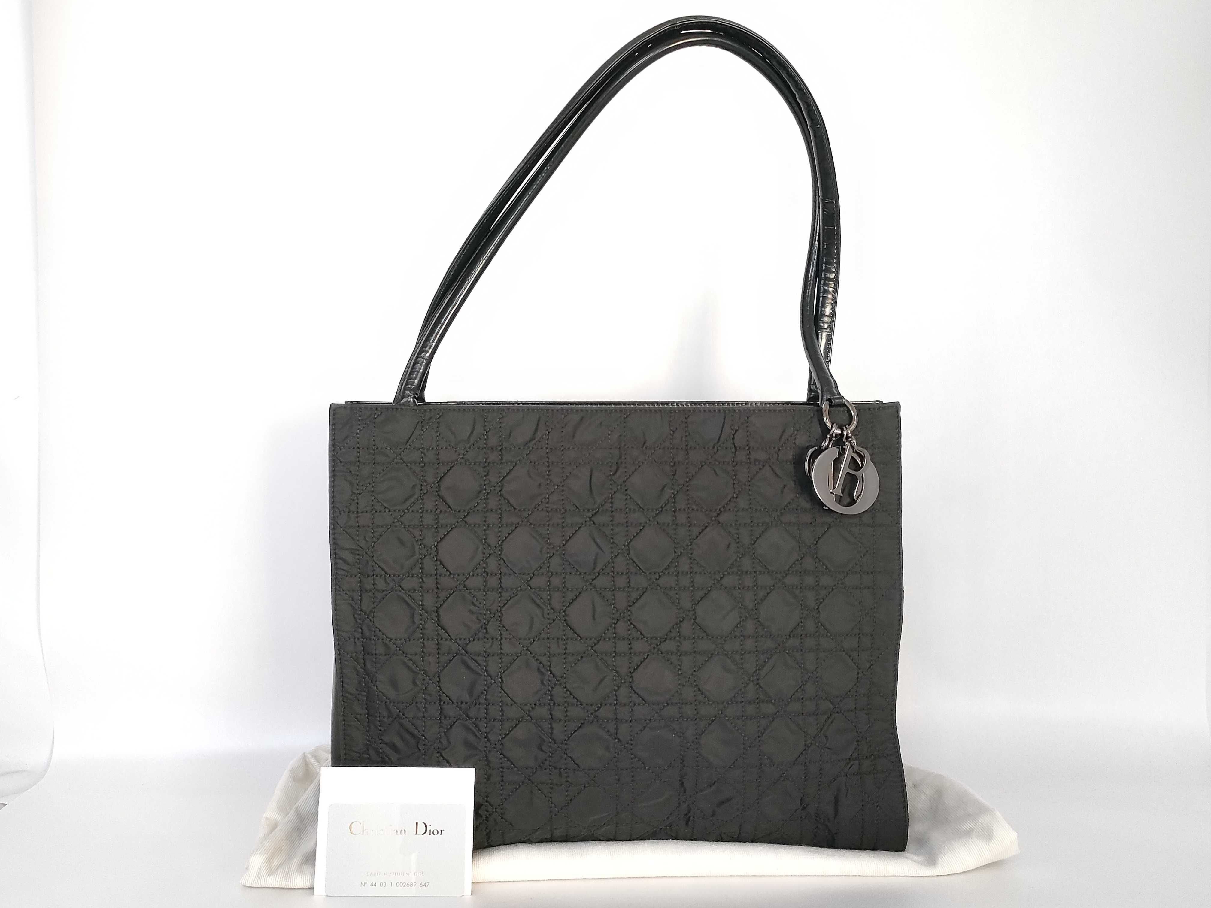 Lady Dior Cannage Nylon Tote Bag