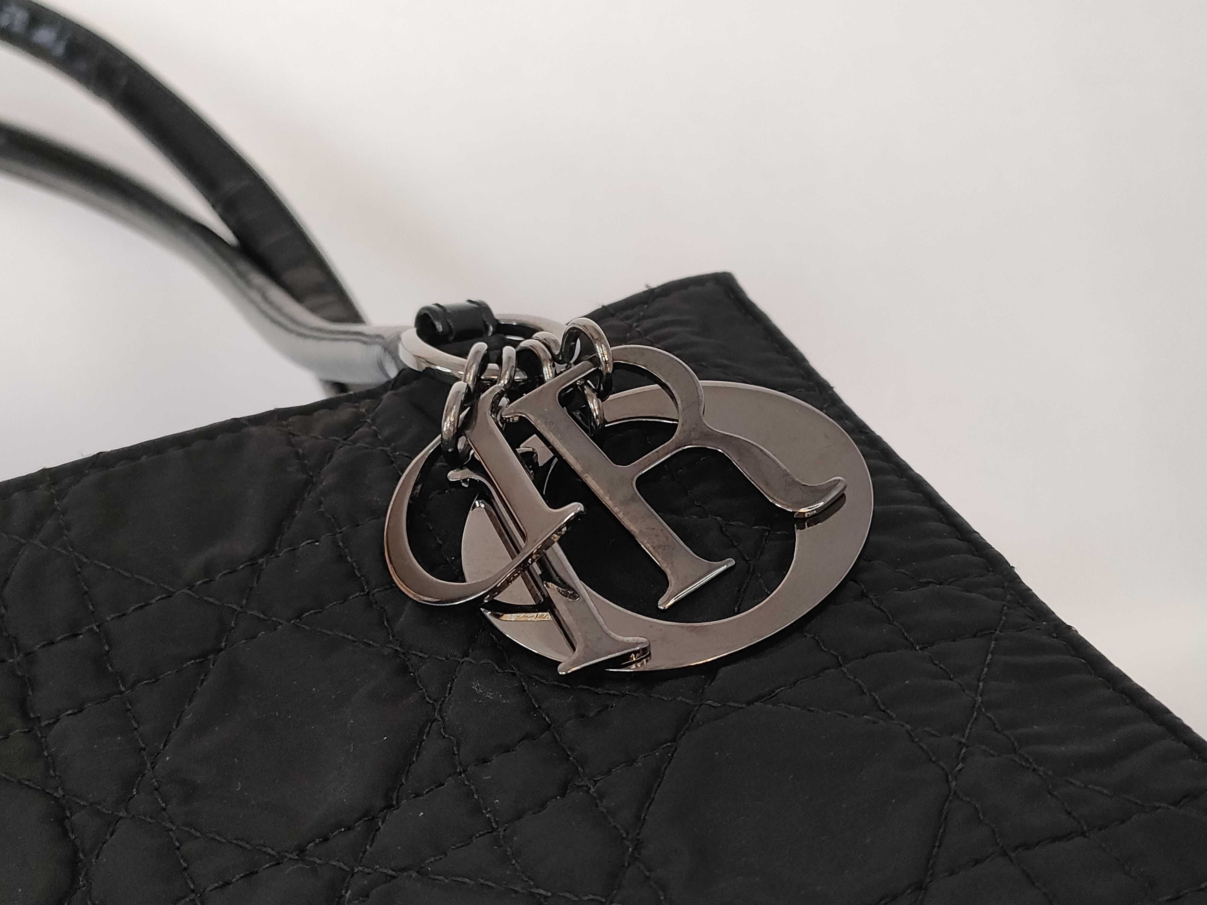 Lady Dior Cannage Nylon Tote Bag — view 14