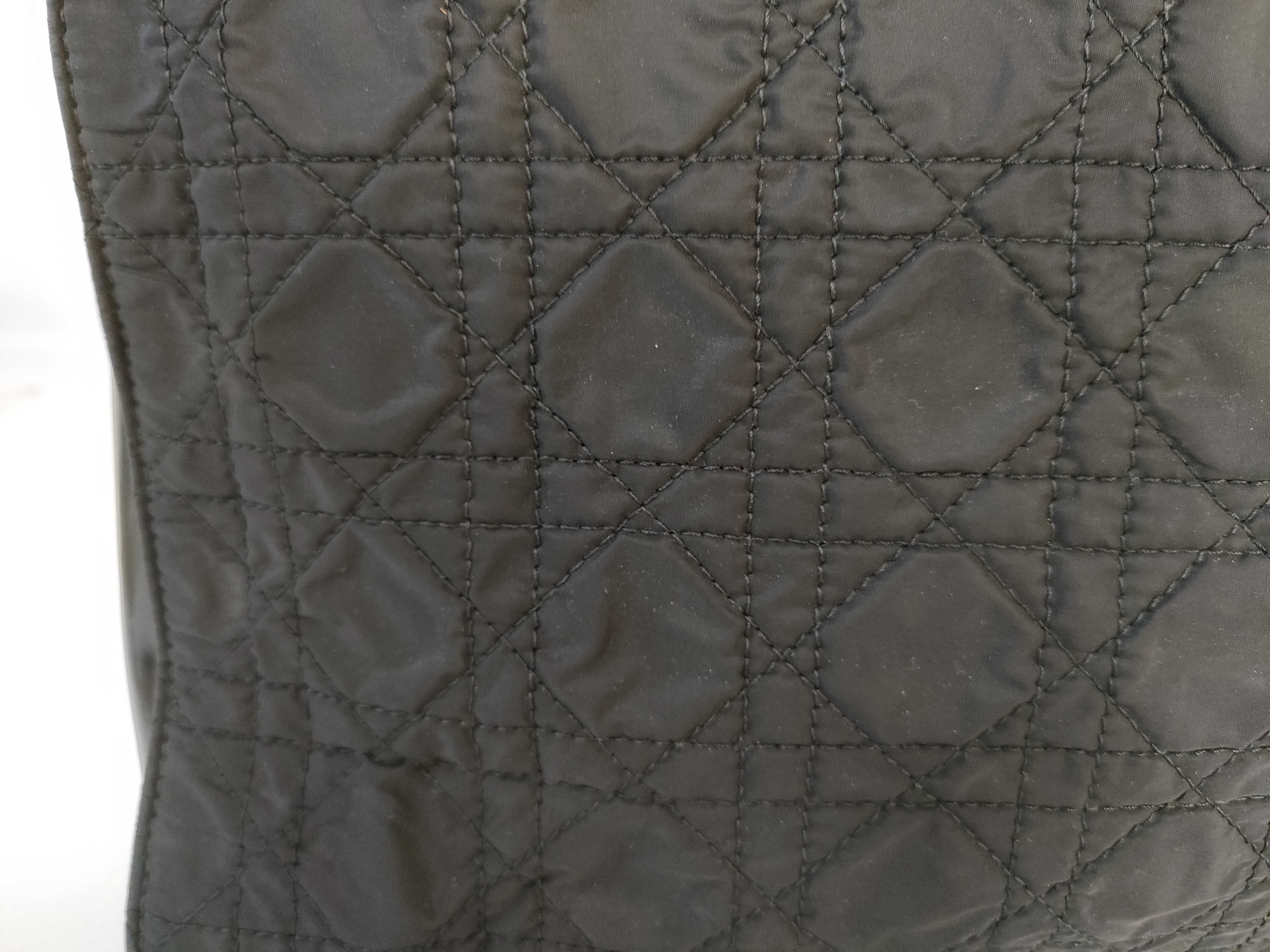 Lady Dior Cannage Nylon Tote Bag — view 15
