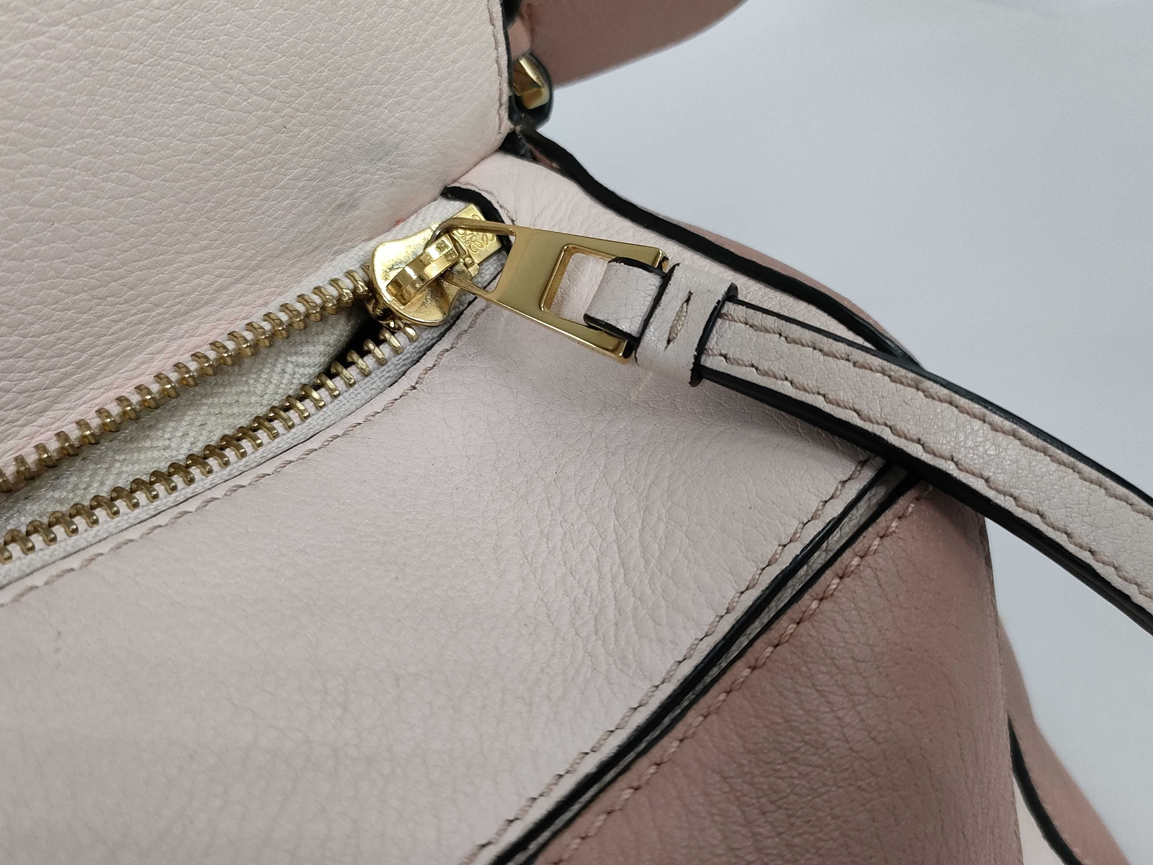 Puzzle Bag, Calfskin x Suede, Pink Shoulder Bag — view 14