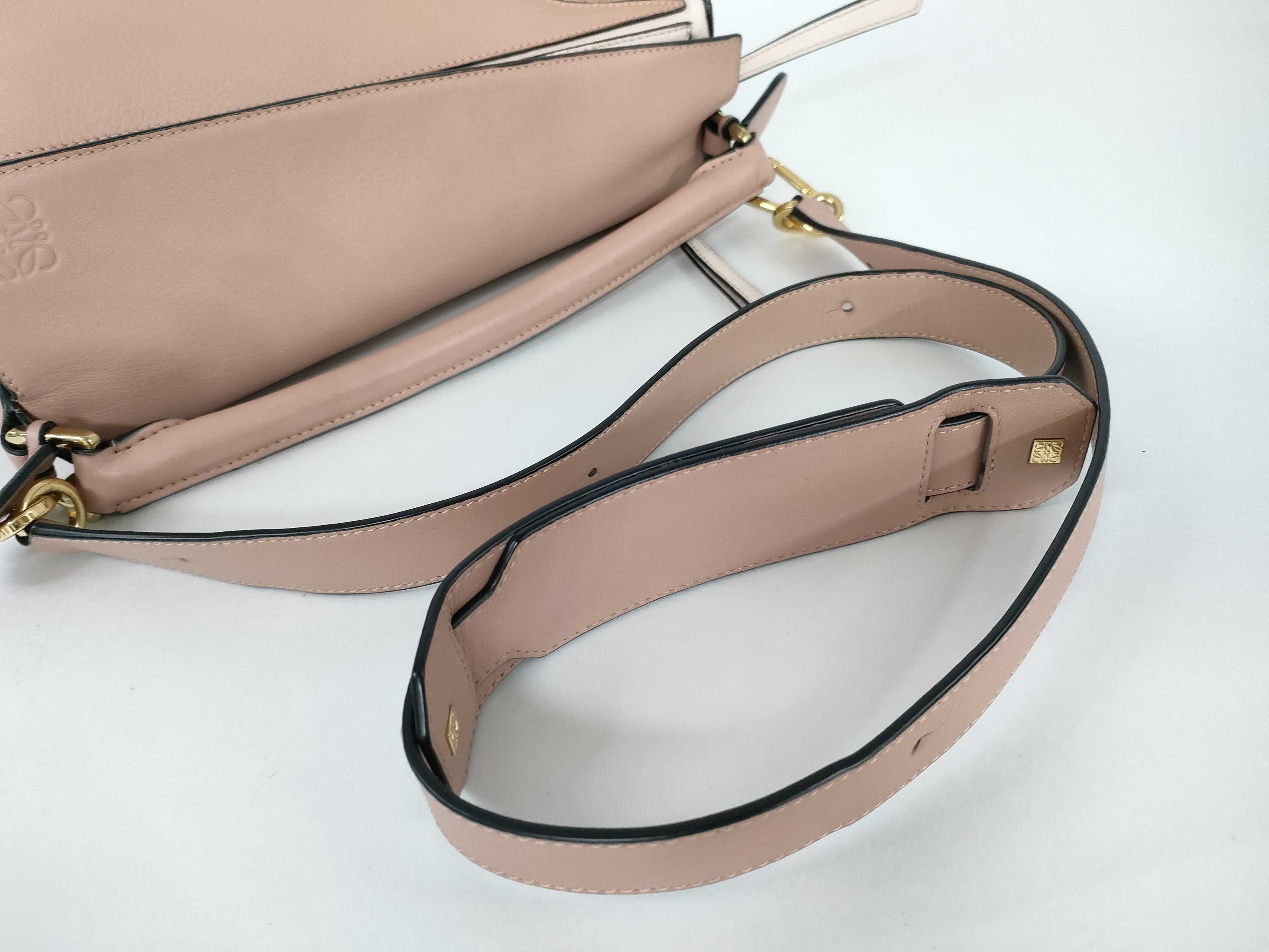 Puzzle Bag, Calfskin x Suede, Pink Shoulder Bag — view 6