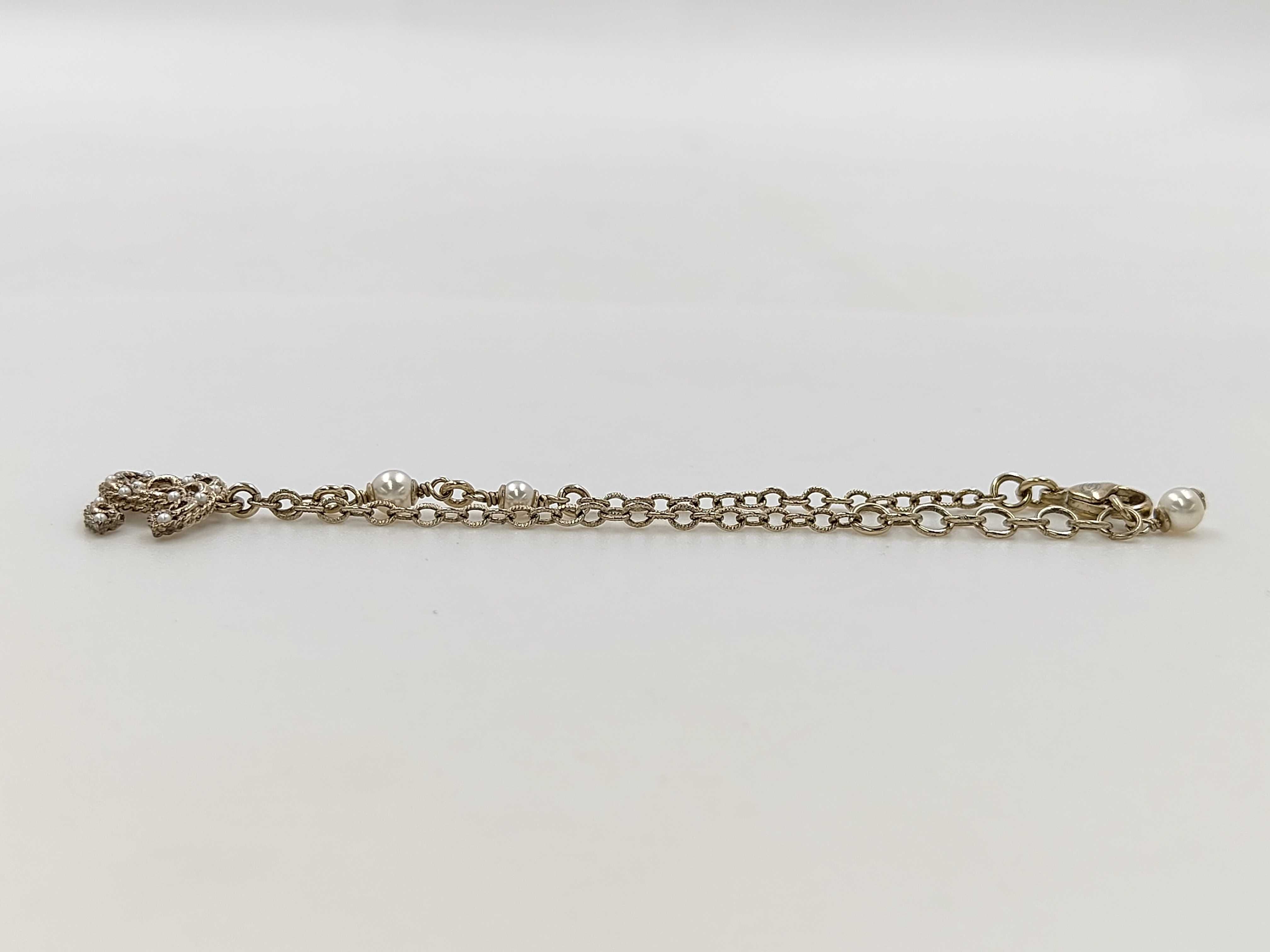 Chain Bracelet Coco Faux Pearl Bracelet/Bangle — view 4