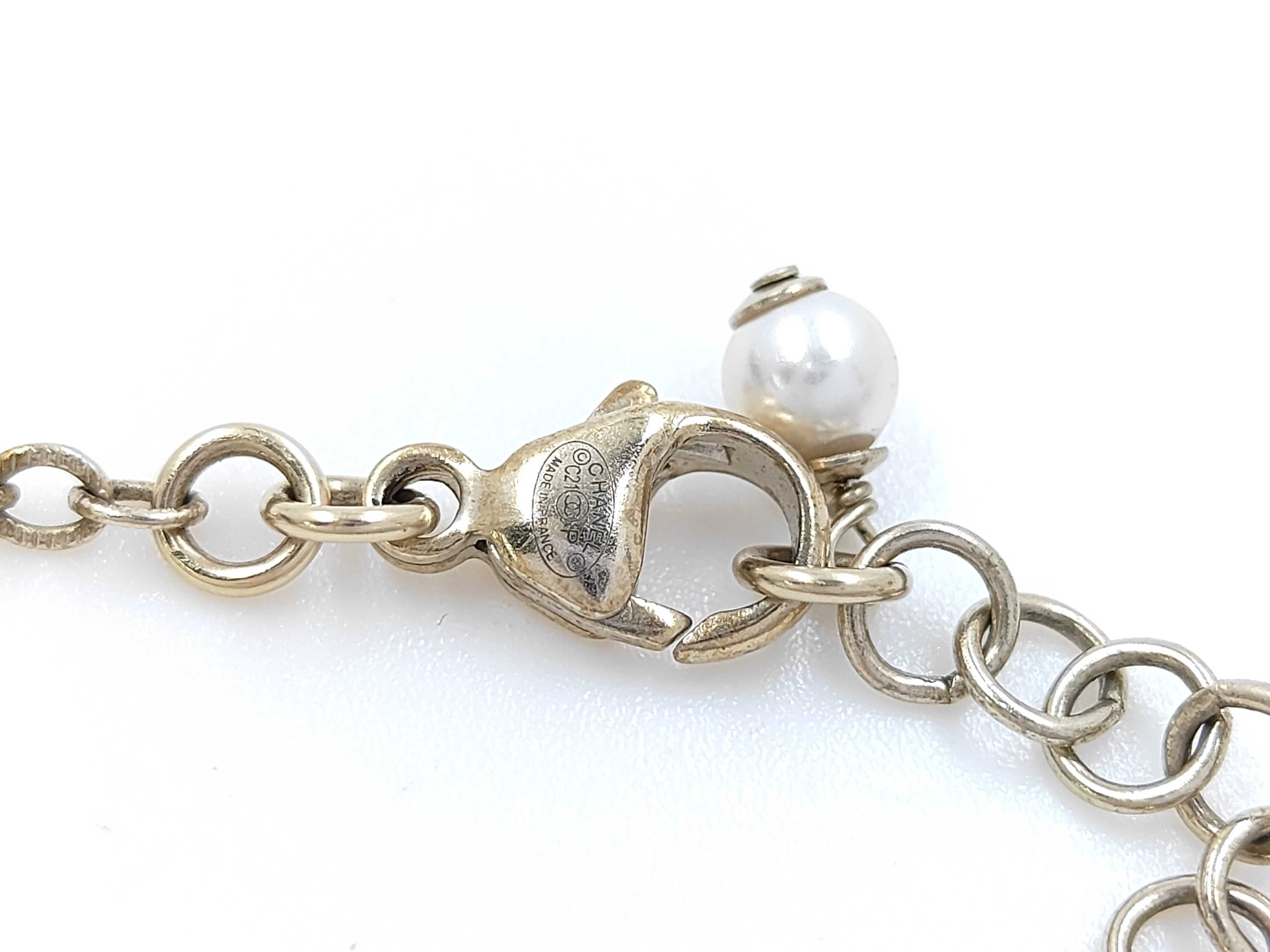 Chain Bracelet Coco Faux Pearl Bracelet/Bangle — view 5