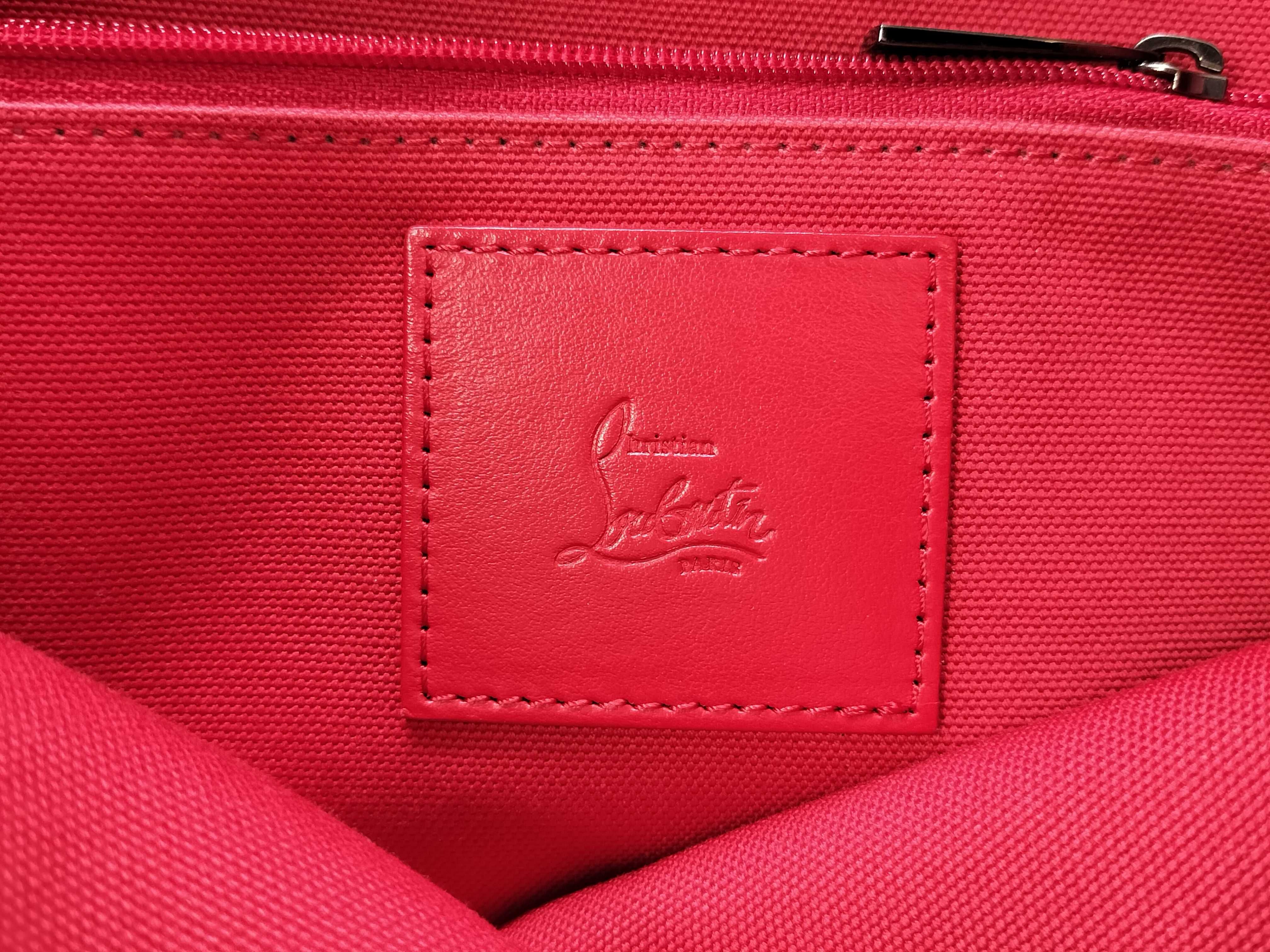 logo canvas leather tote bag. — view 8