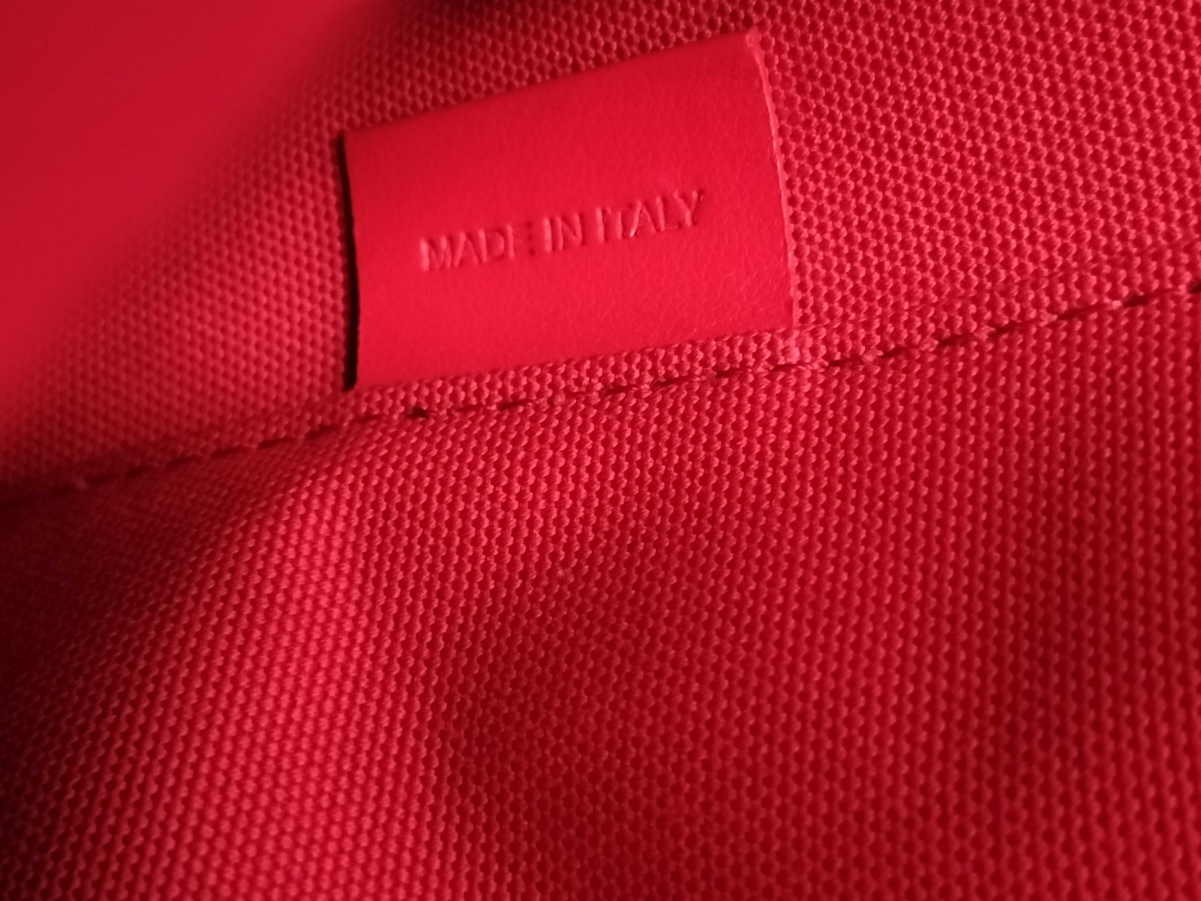 logo canvas leather tote bag. — view 10