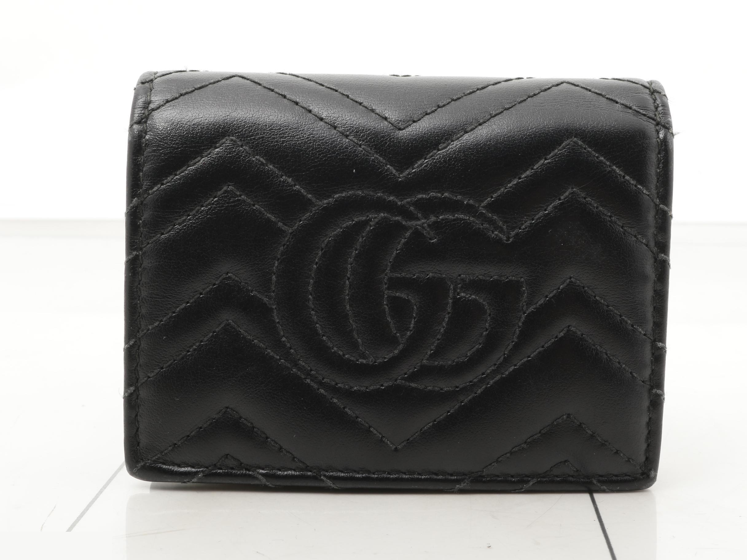 Marmont bi-fold wallet, Noir (black), 466492, 2778 — view 2