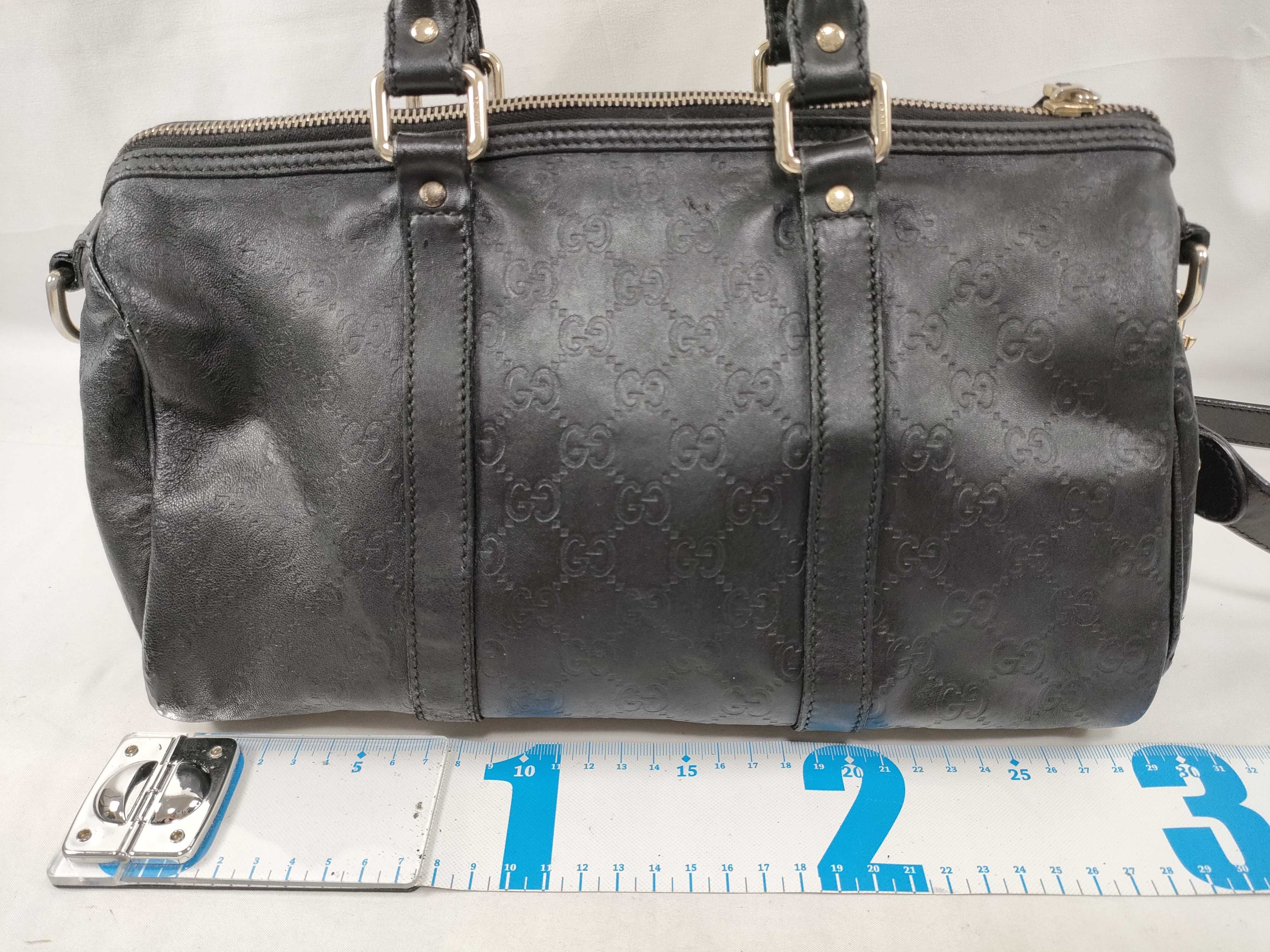 Guccissima Leather Handbag Shoulder Bag Black Serial Handbag — view 2