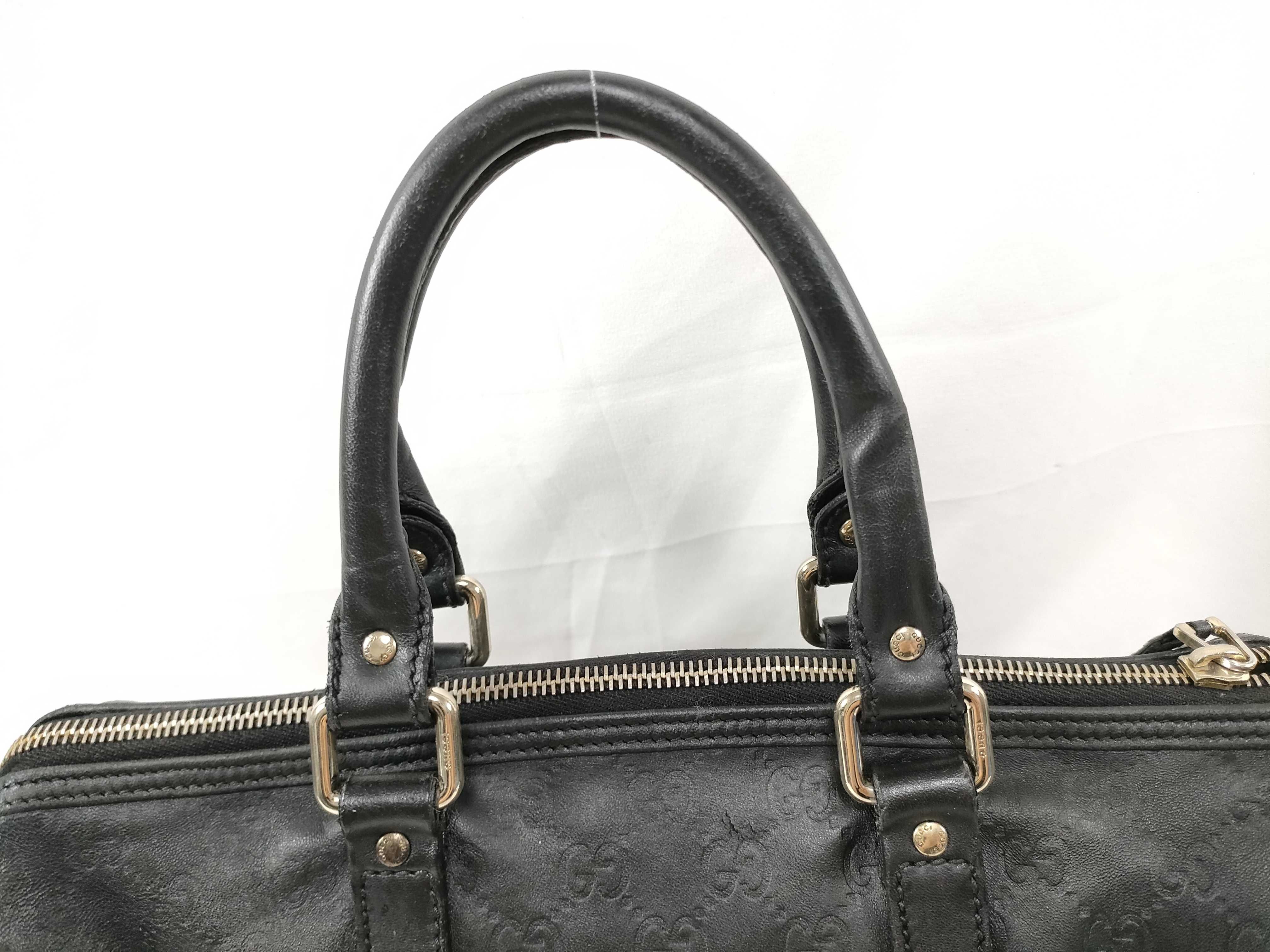 Guccissima Leather Handbag Shoulder Bag Black Serial Handbag — view 3