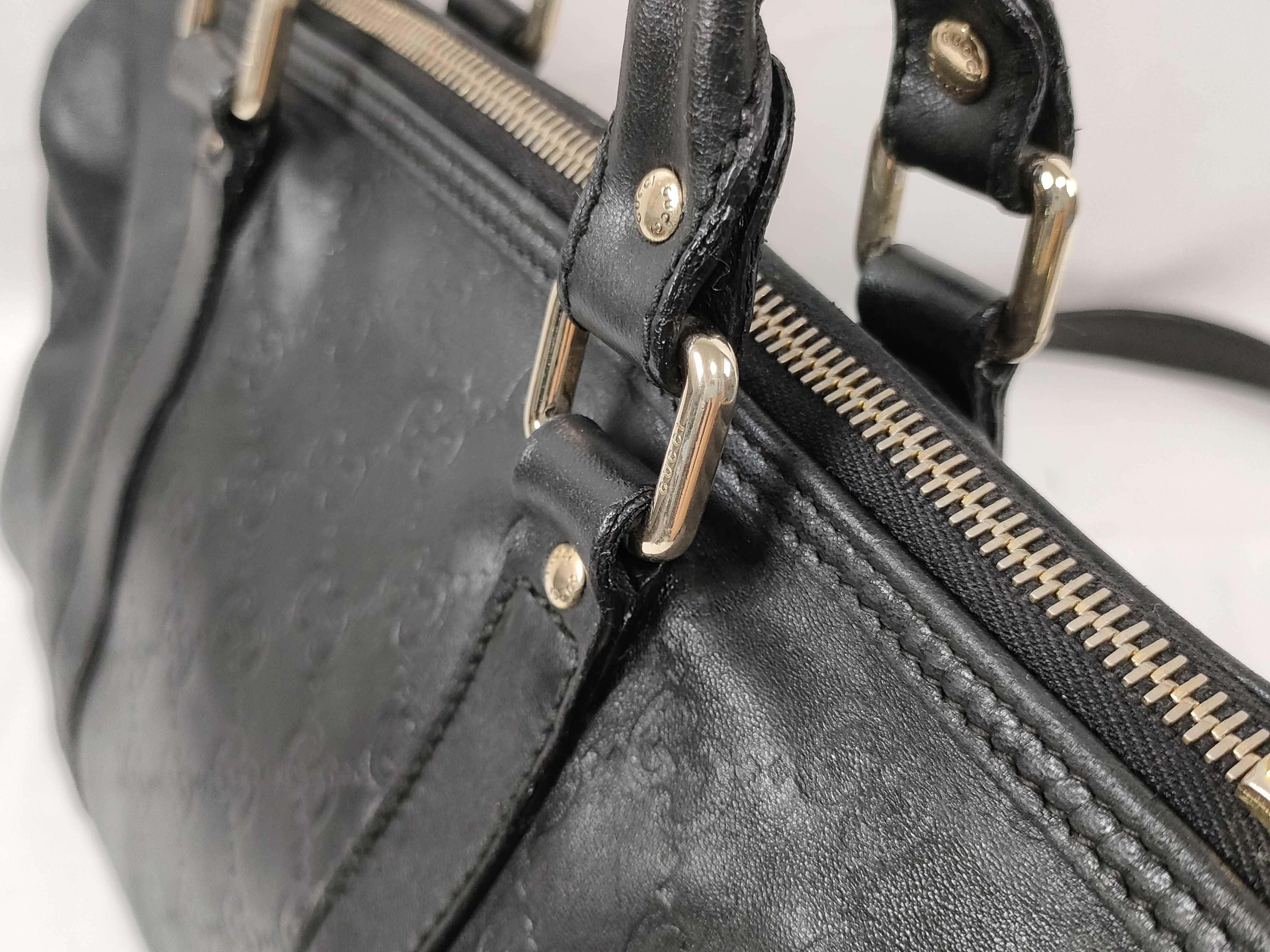 Guccissima Leather Handbag Shoulder Bag Black Serial Handbag — view 4