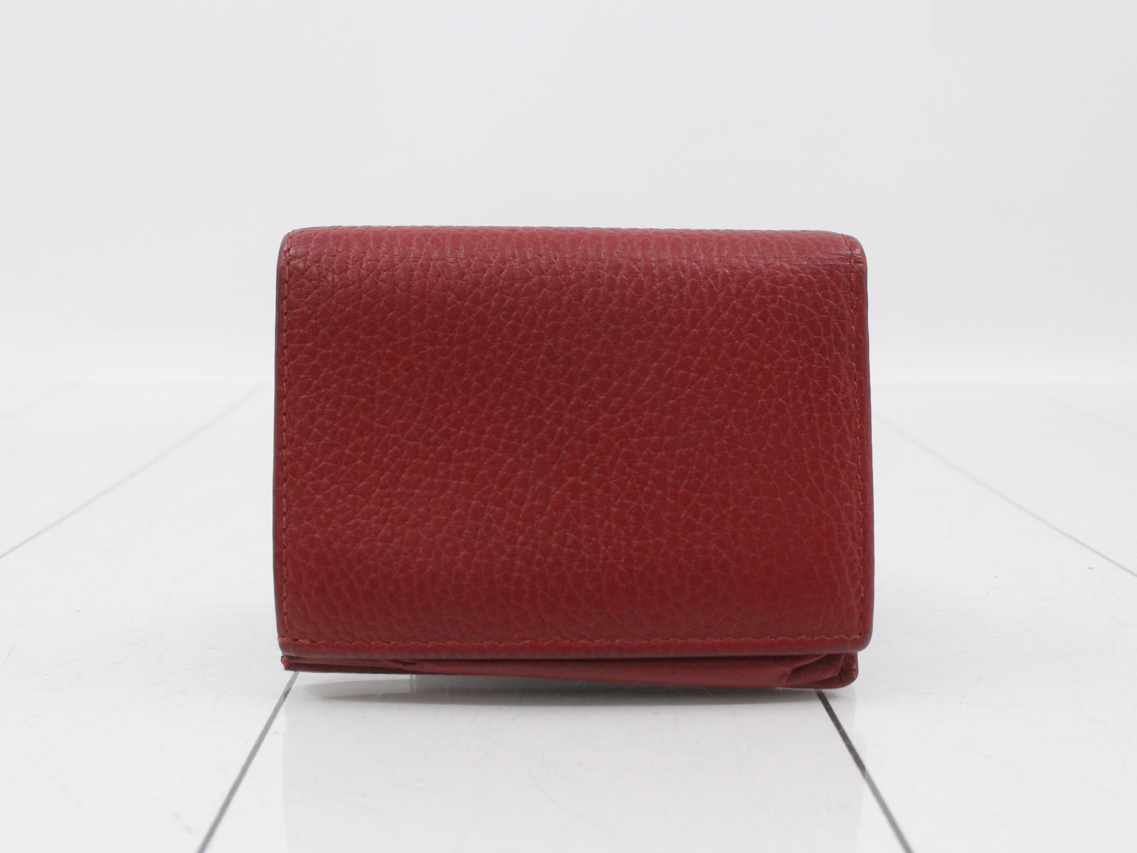 Marmont bi-fold wallet, red, 456126, 493075 — view 2