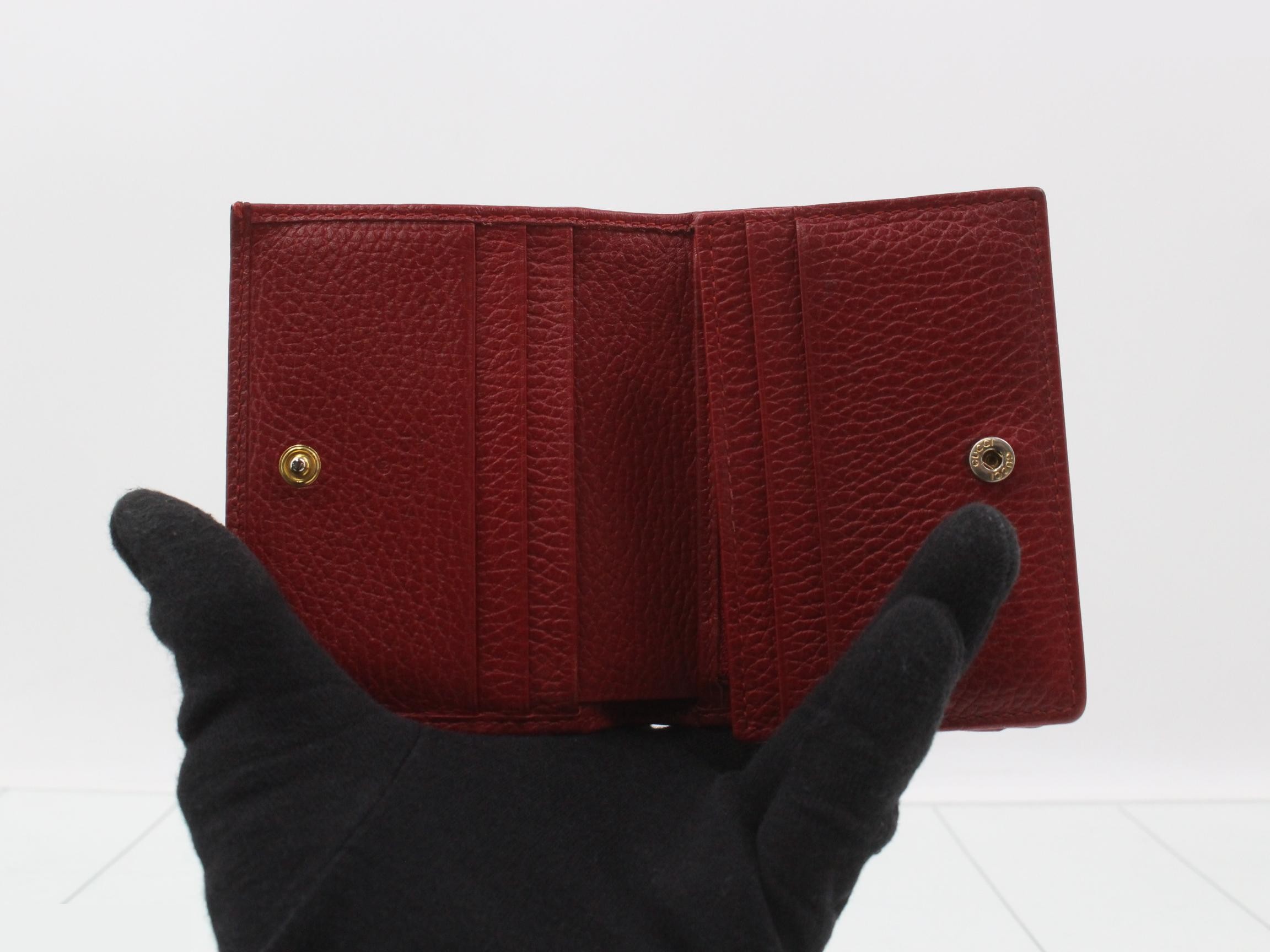 Marmont bi-fold wallet, red, 456126, 493075 — view 4