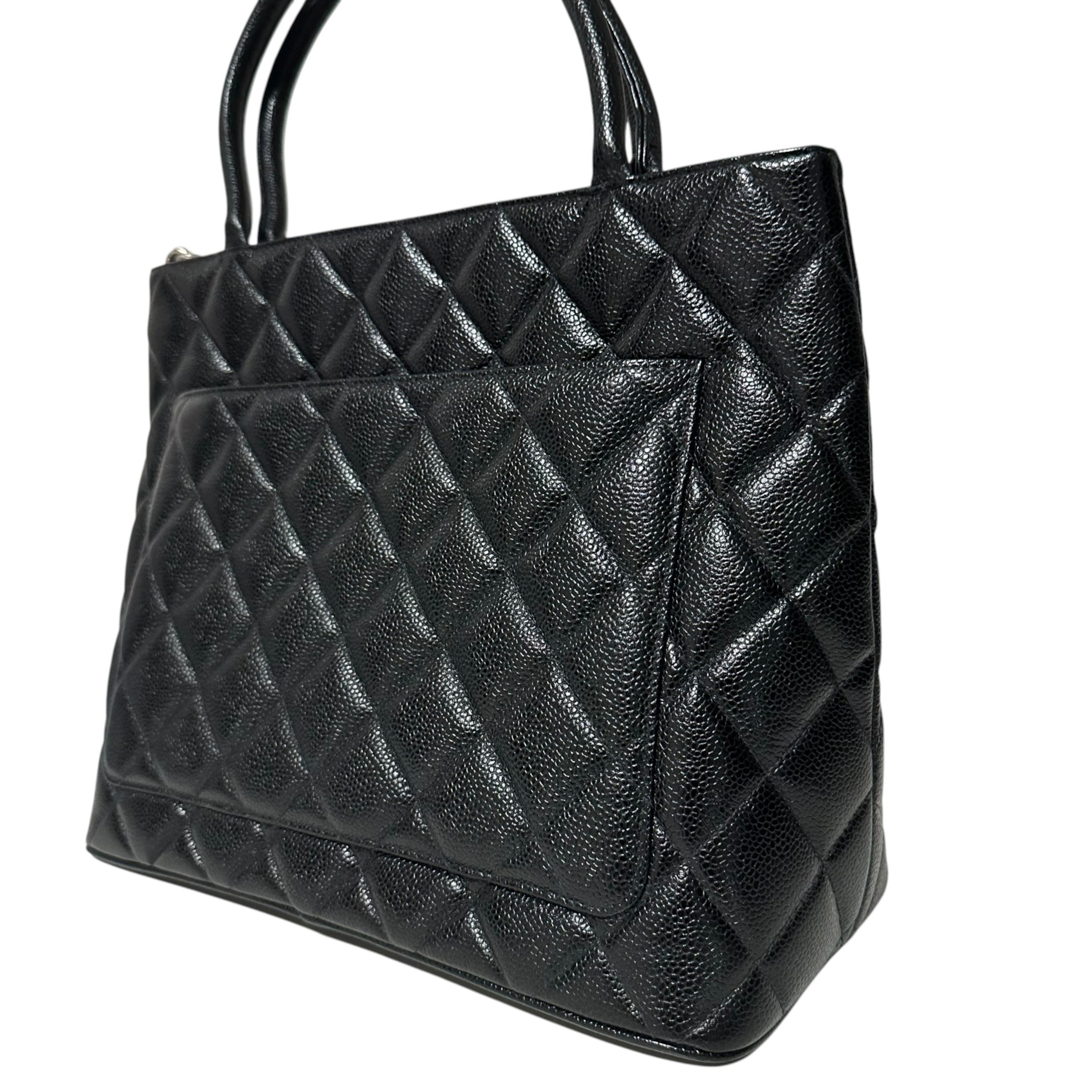 Matelassé Tote Bag, Caviar Leather, Reissue, Coco Mark — view 5