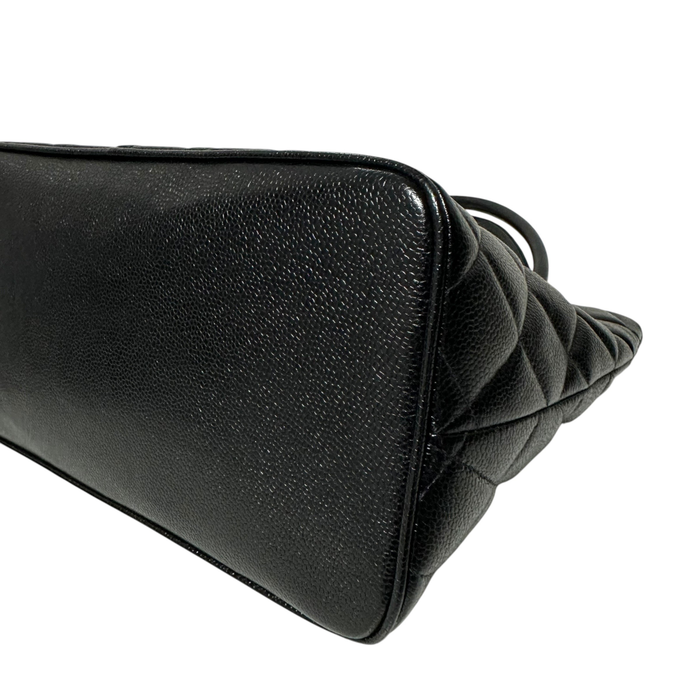Matelassé Tote Bag, Caviar Leather, Reissue, Coco Mark — view 8