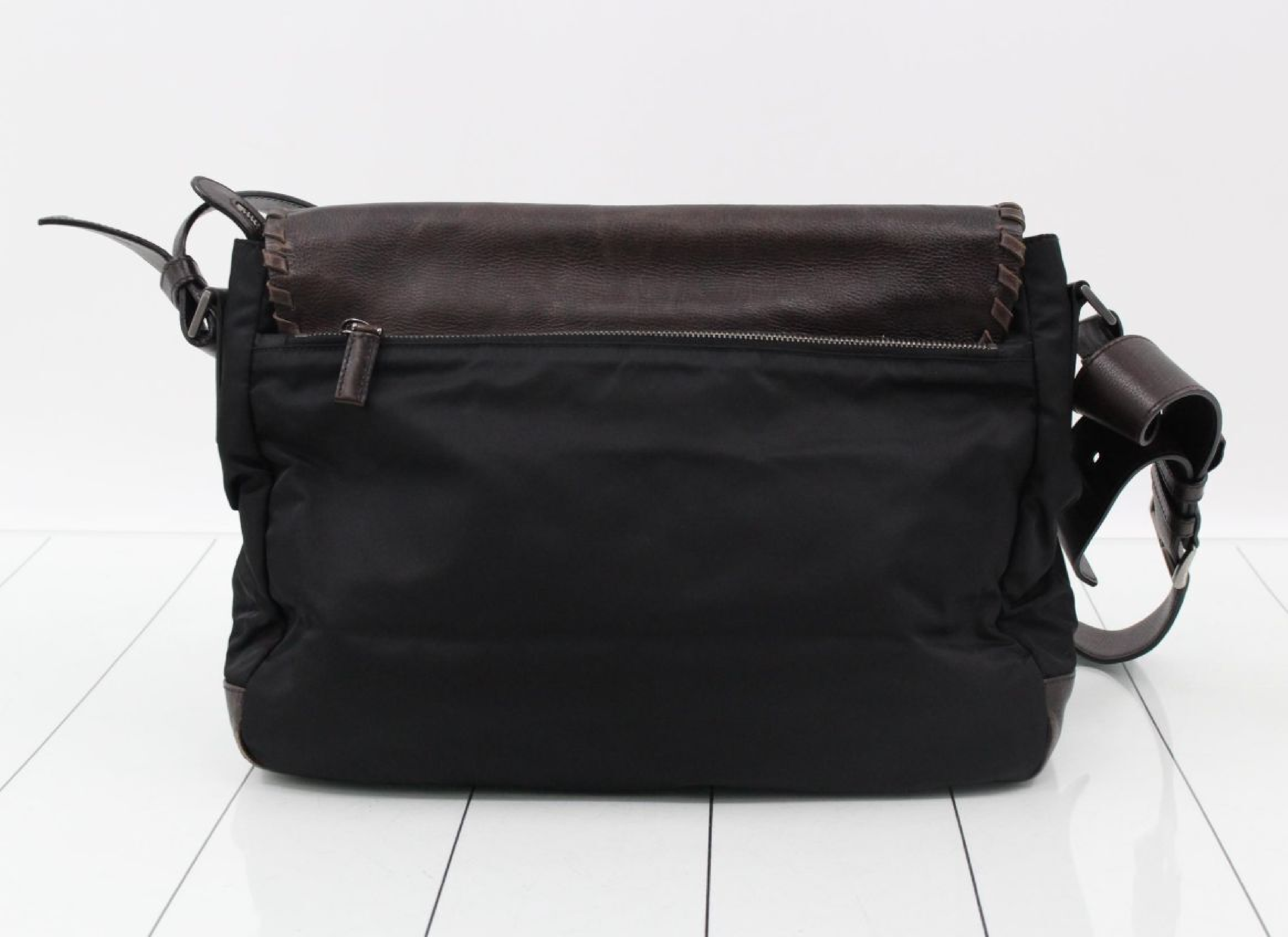 Leather Black Shoulder Bag — view 2