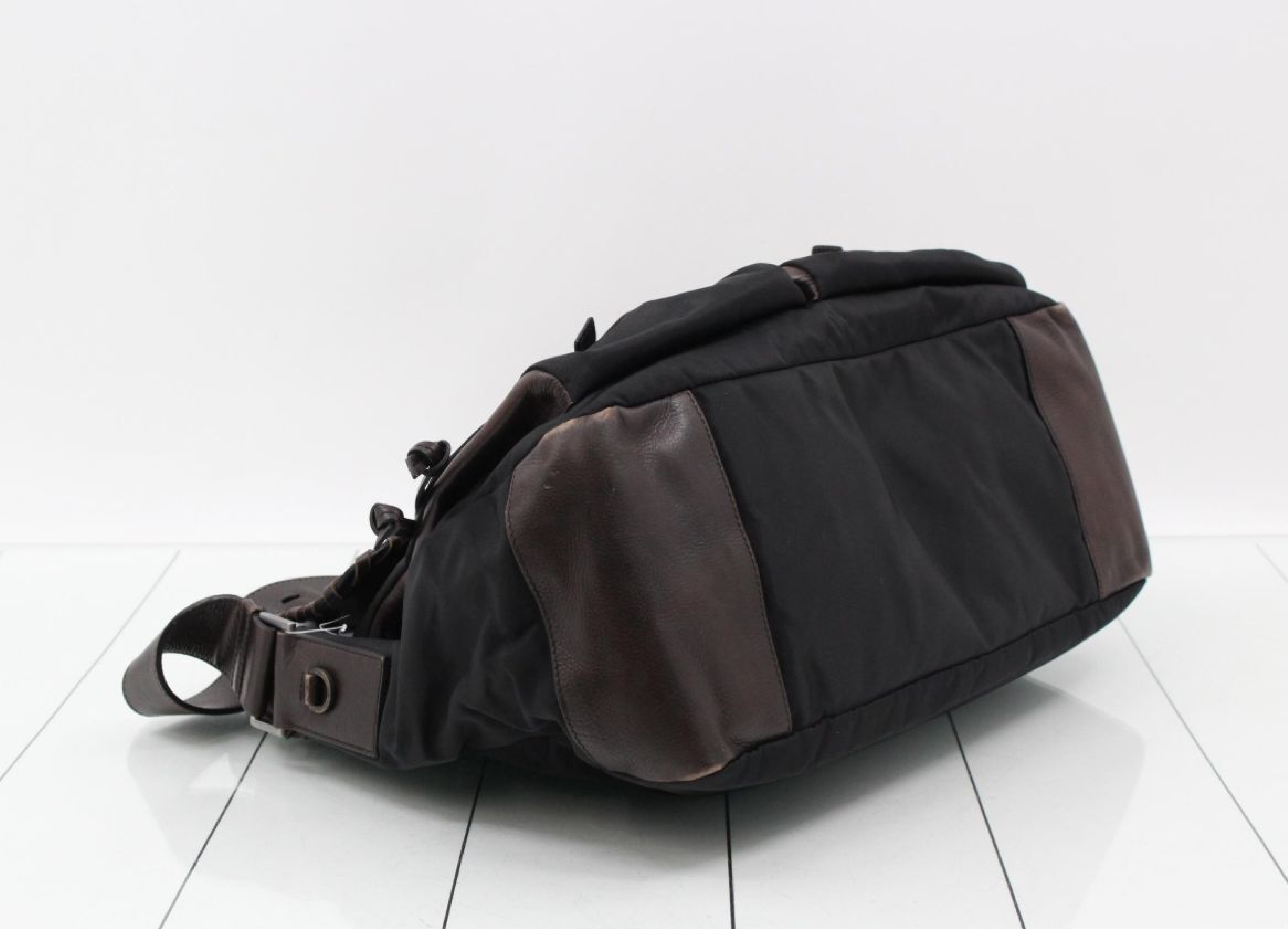 Leather Black Shoulder Bag — view 5