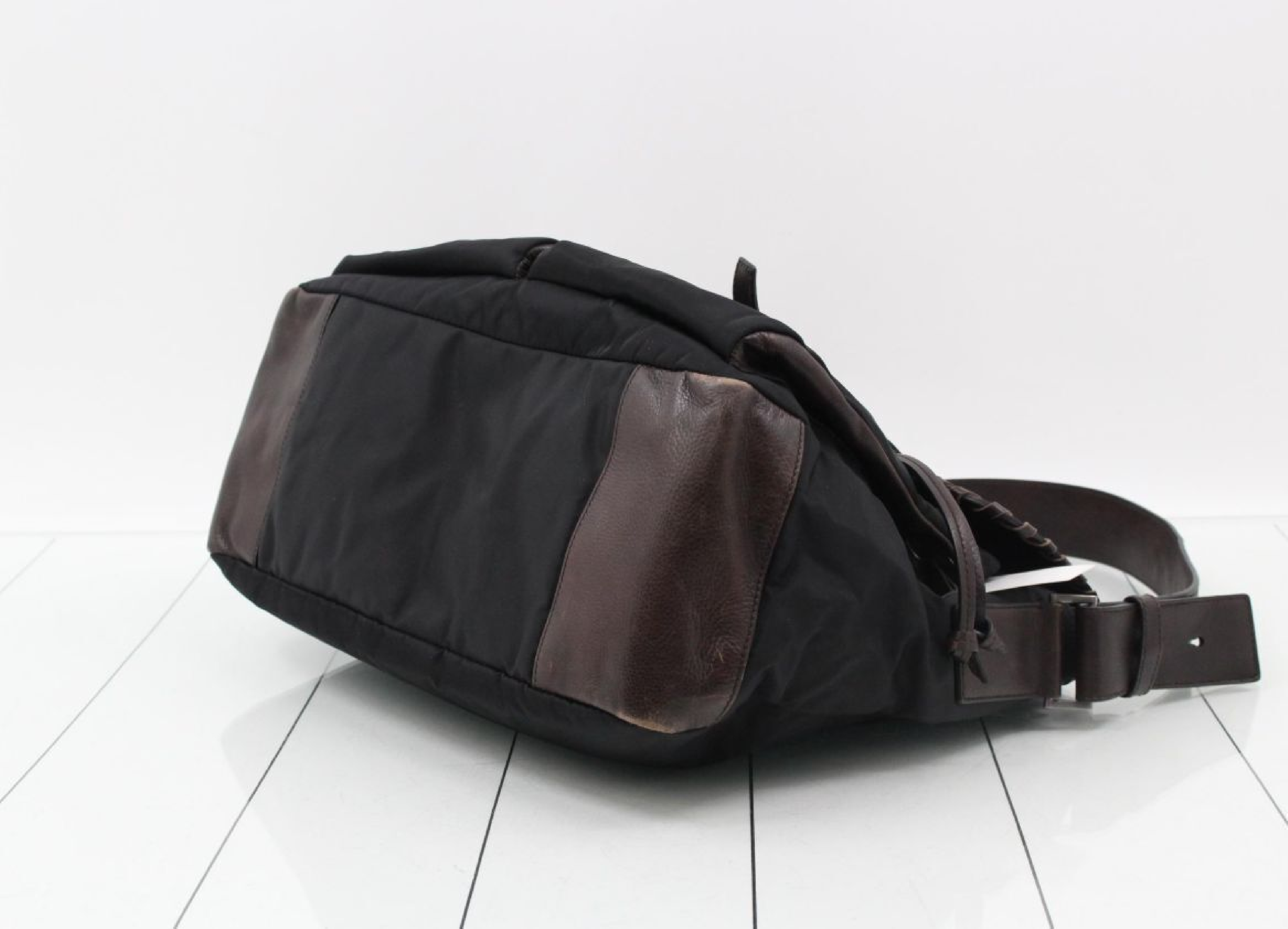 Leather Black Shoulder Bag — view 6