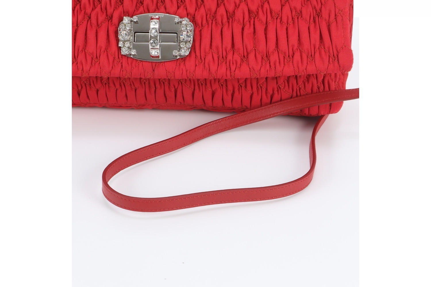 Matelassé Nappa Crystal Bijou Leather 2-Way Shoulder Bag — view 3