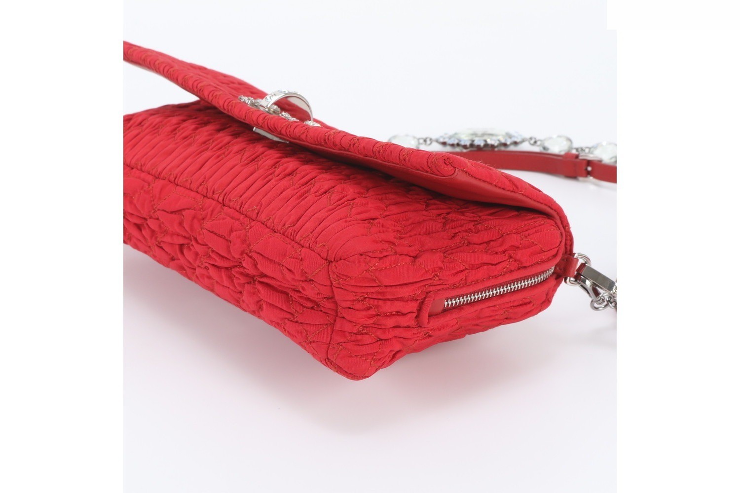 Matelassé Nappa Crystal Bijou Leather 2-Way Shoulder Bag — view 5