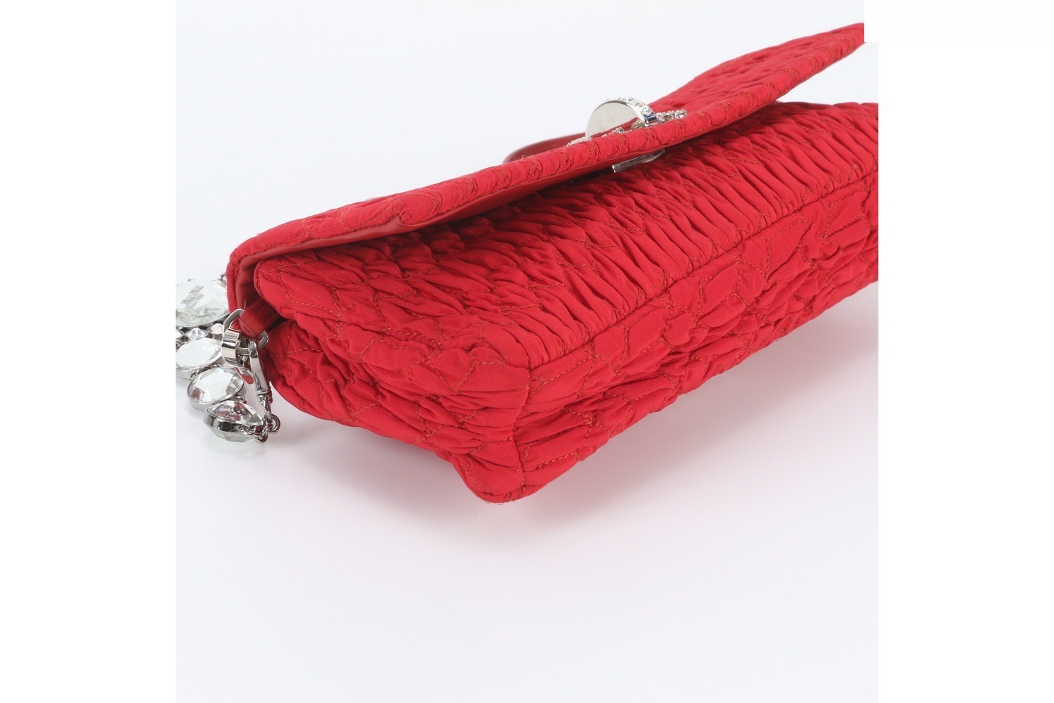 Matelassé Nappa Crystal Bijou Leather 2-Way Shoulder Bag — view 6