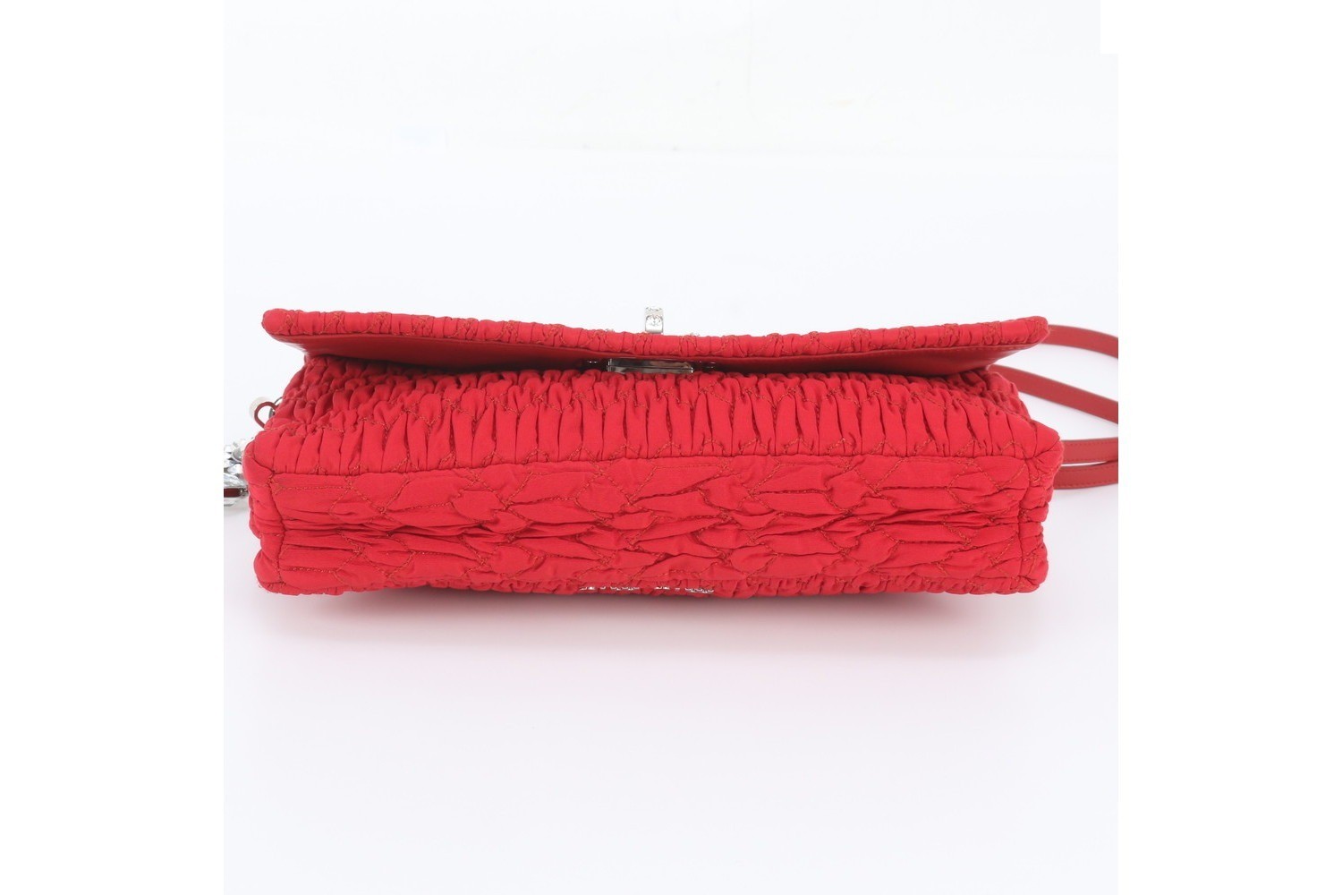 Matelassé Nappa Crystal Bijou Leather 2-Way Shoulder Bag — view 7