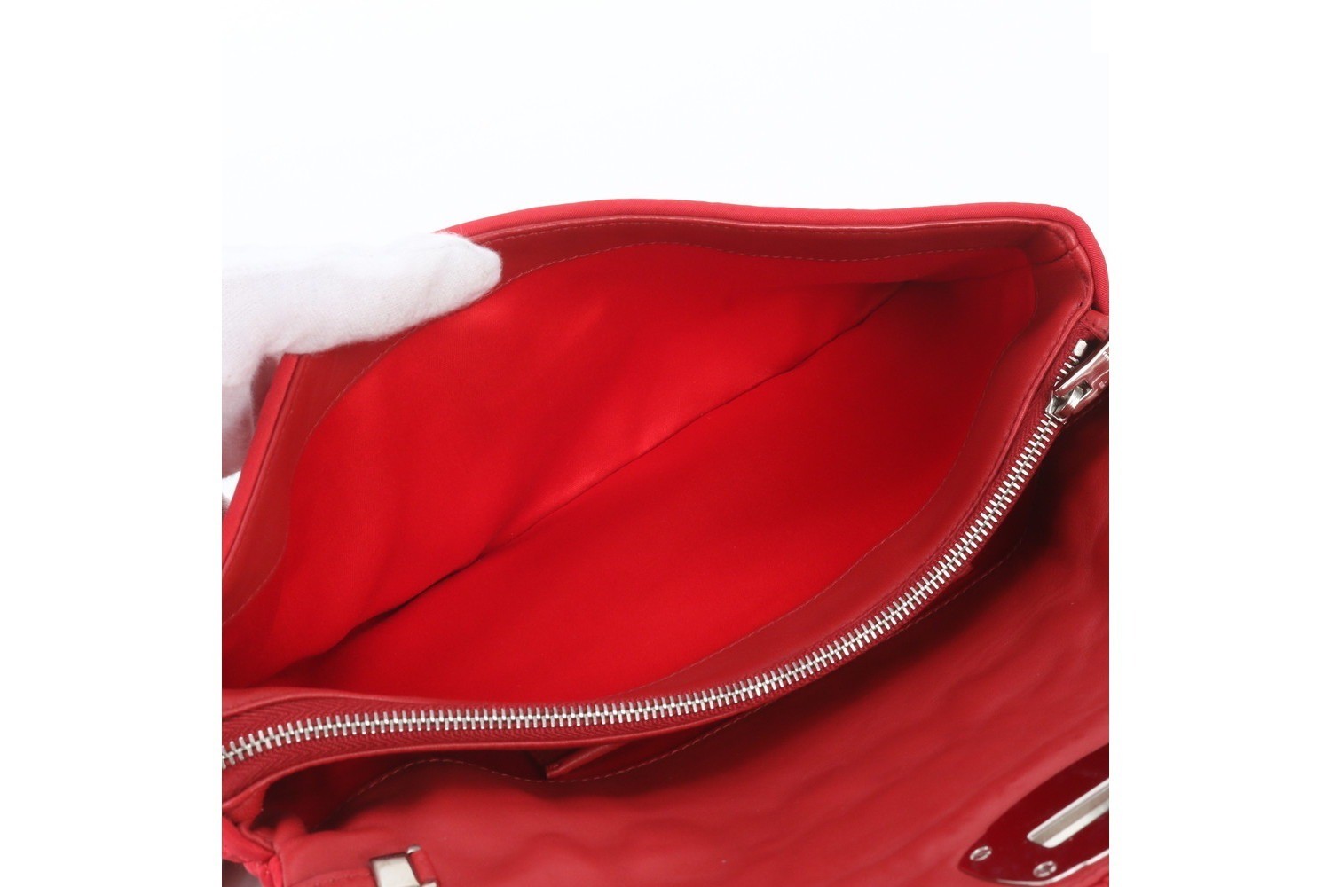 Matelassé Nappa Crystal Bijou Leather 2-Way Shoulder Bag — view 8