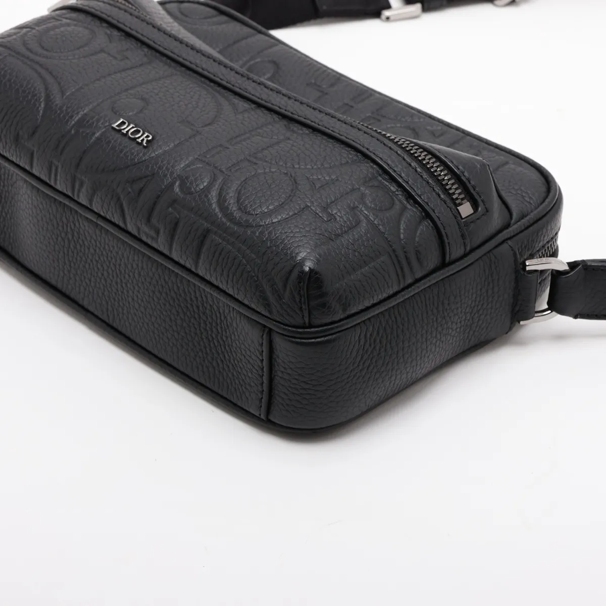 Gravity Leather Shoulder Bag, Black, Lucky Star — view 3