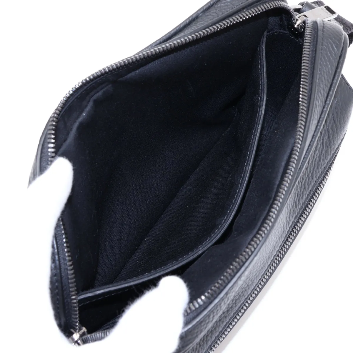 Gravity Leather Shoulder Bag, Black, Lucky Star — view 7
