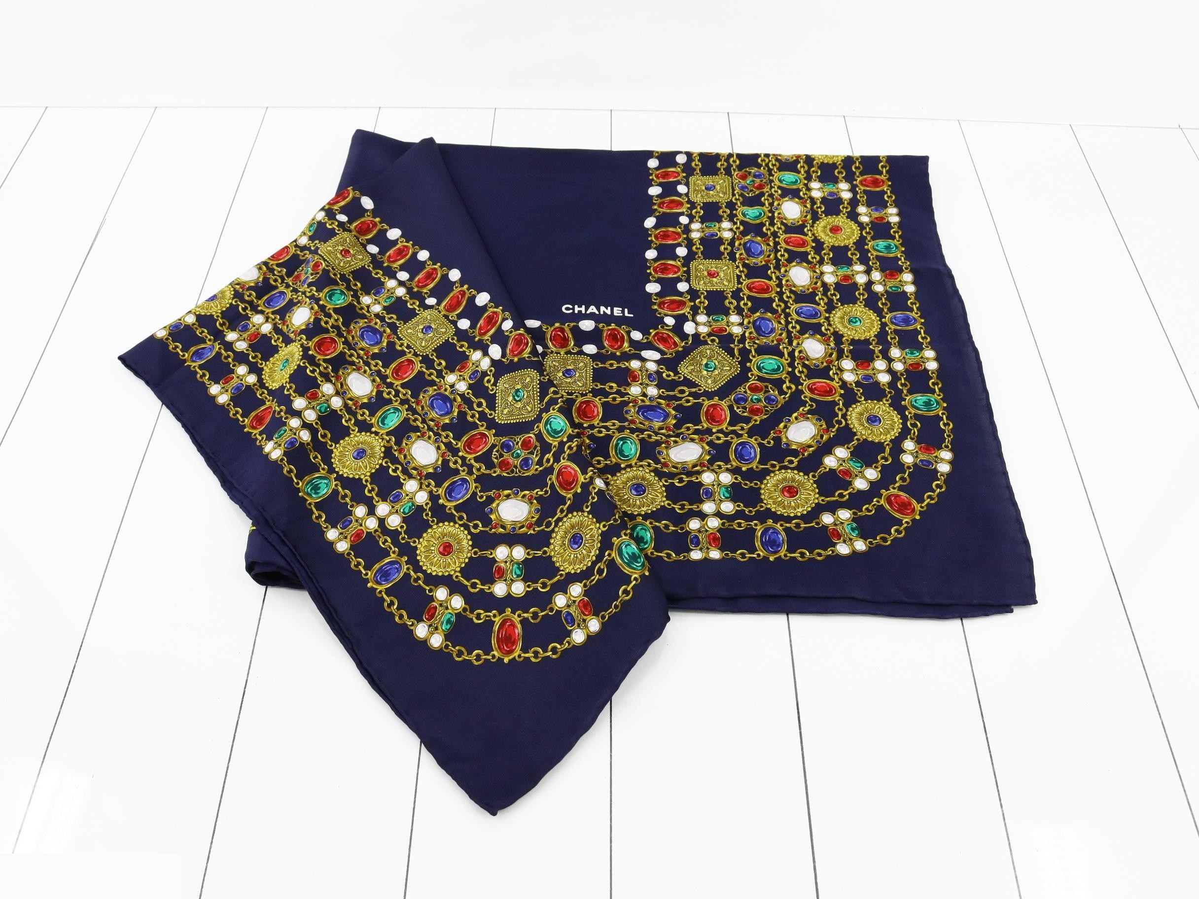 Jewelry pattern vintage classic (accessories) scarf with tag — view 3
