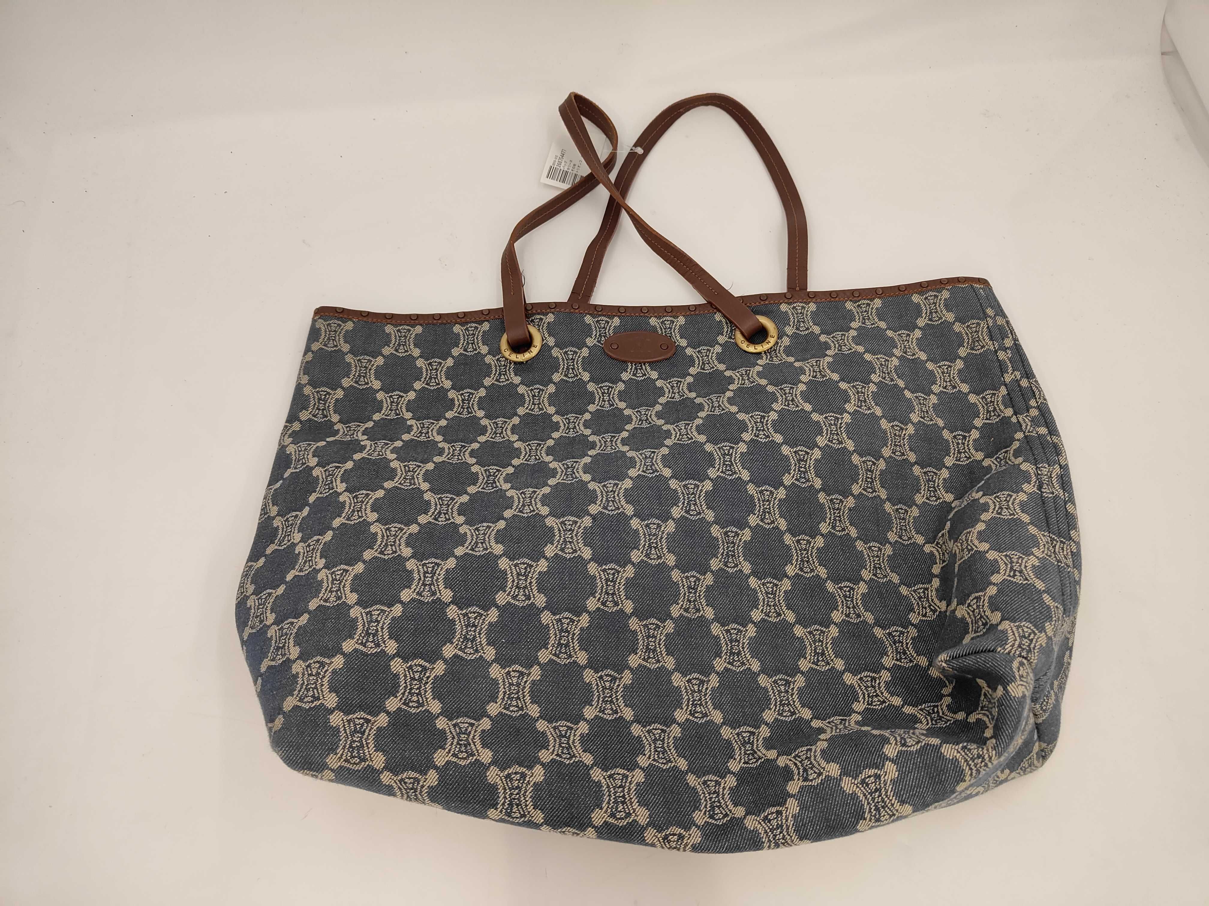 Triomphe Denim Tote Bag