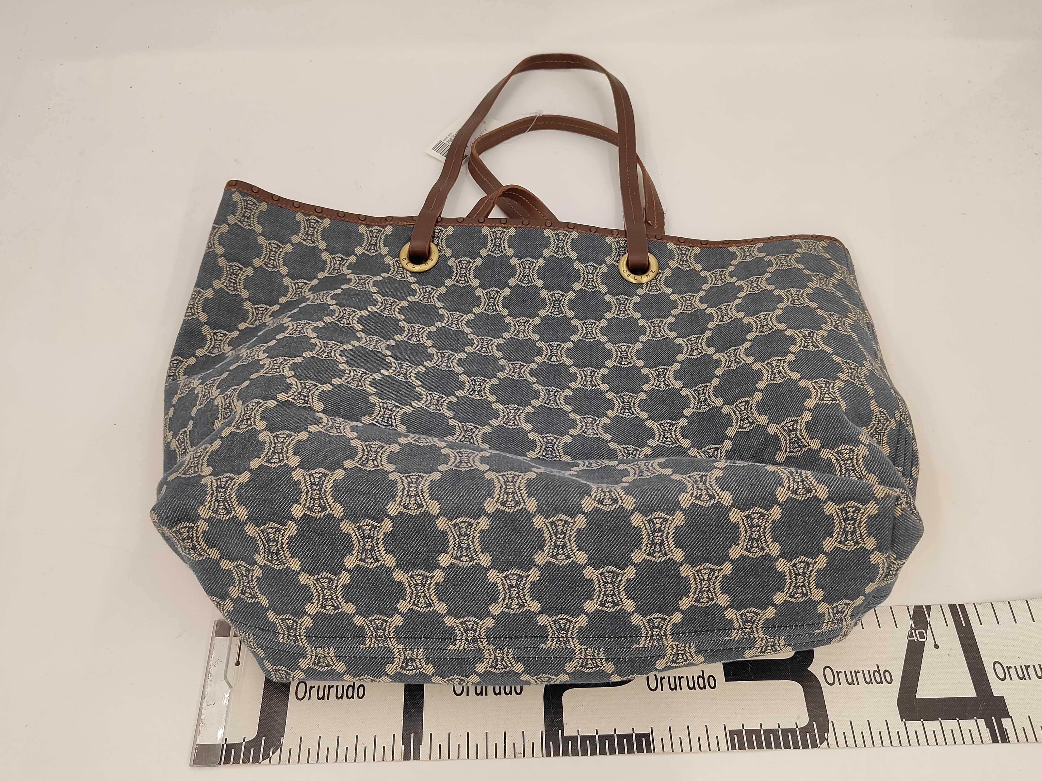 Triomphe Denim Tote Bag — view 2