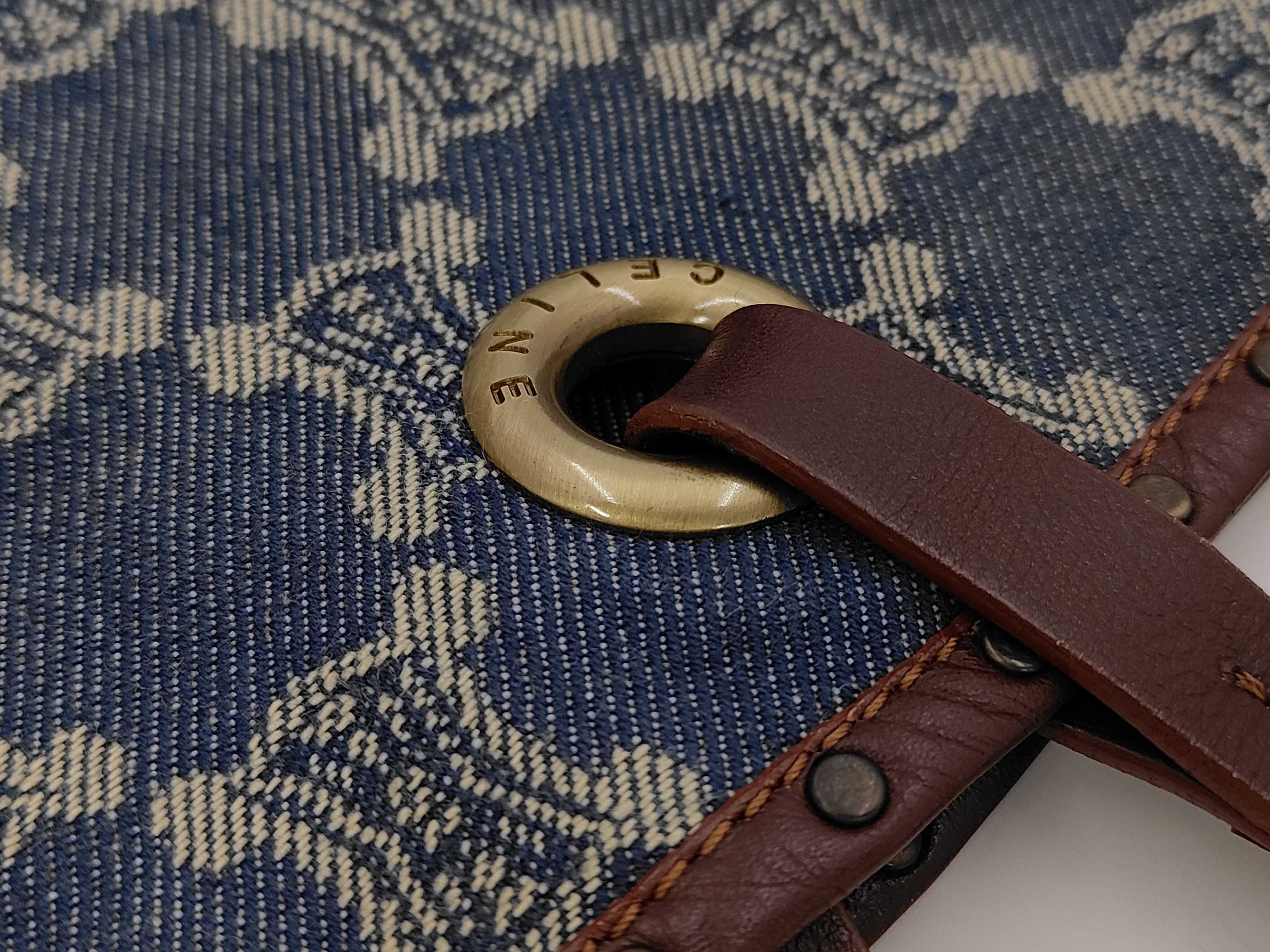 Triomphe Denim Tote Bag — view 5
