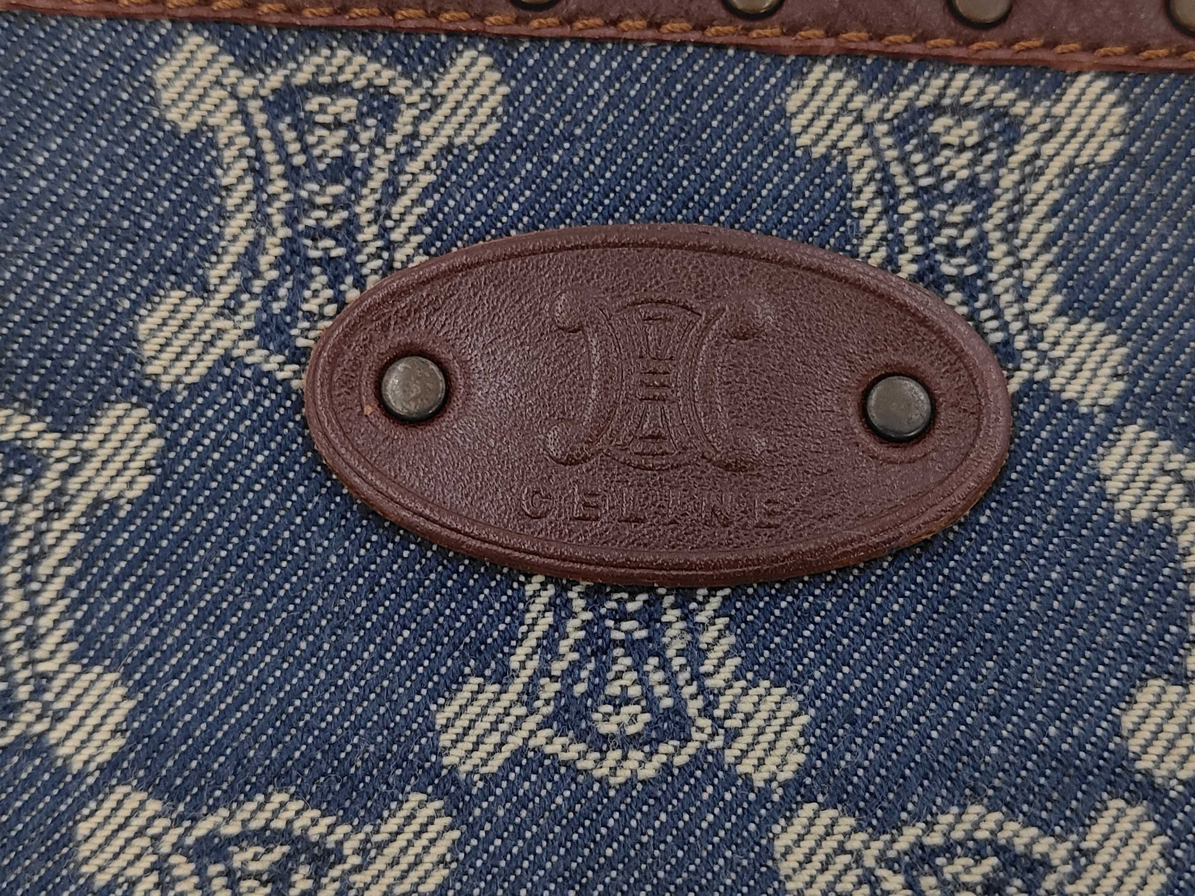 Triomphe Denim Tote Bag — view 7