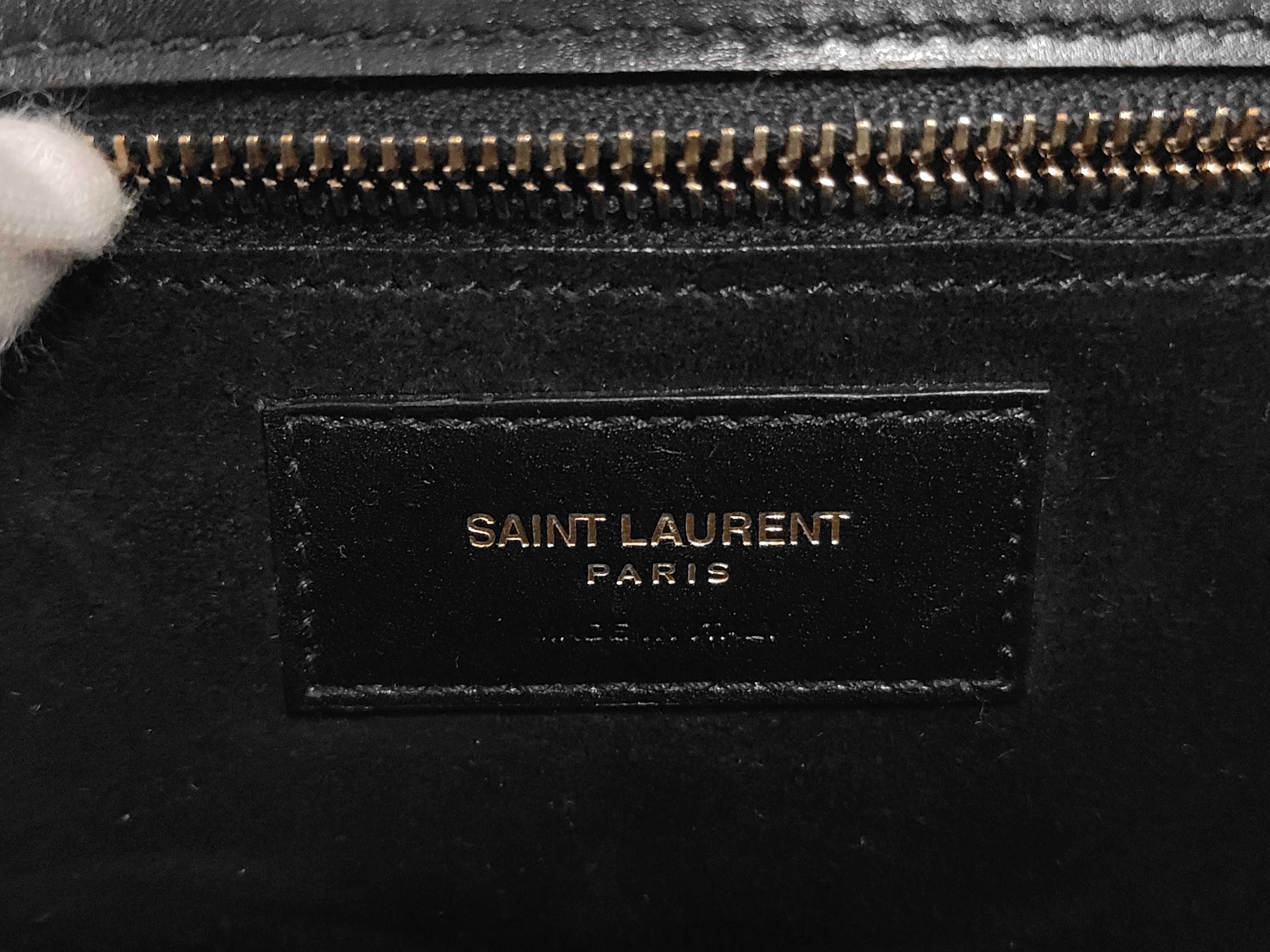 CarreBox Shoulder & Crossbody Bag, Black with Gold Buckle — view 10
